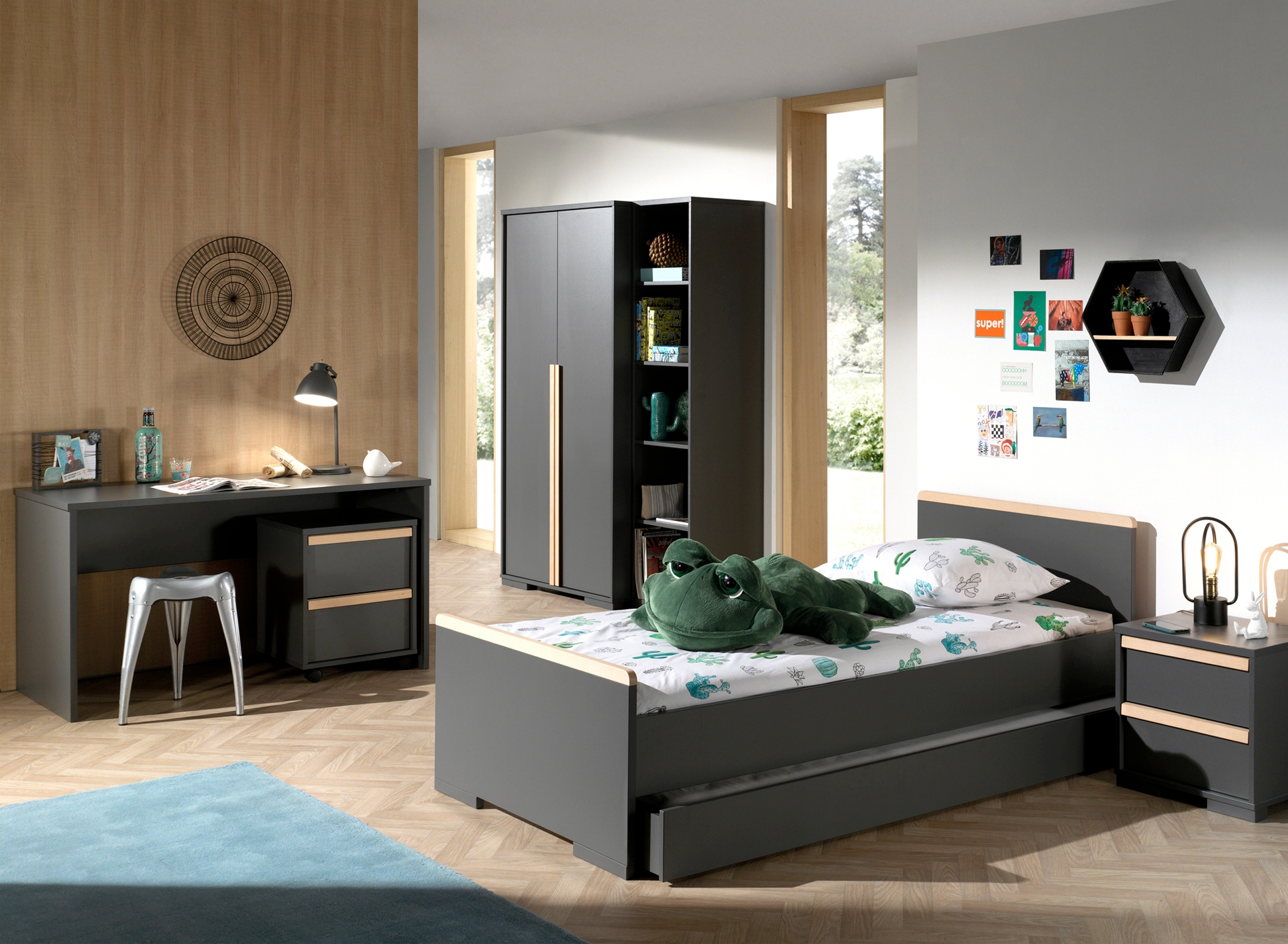 Vipack Rollcontainer »London«, (Made in Europe), mit Melamin-Oberfläche
