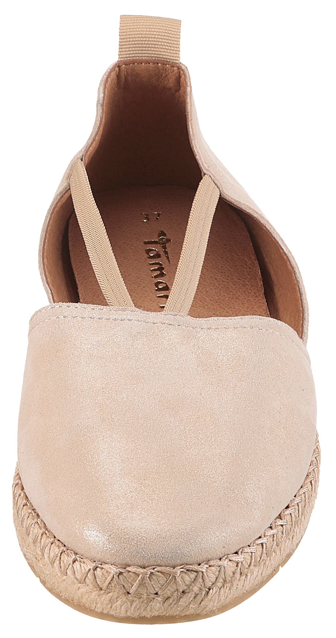 Tamaris Espadrille, Plateau, Sommerschuh, Flats, Schlupfschuh mit Touch It-Ausstattung