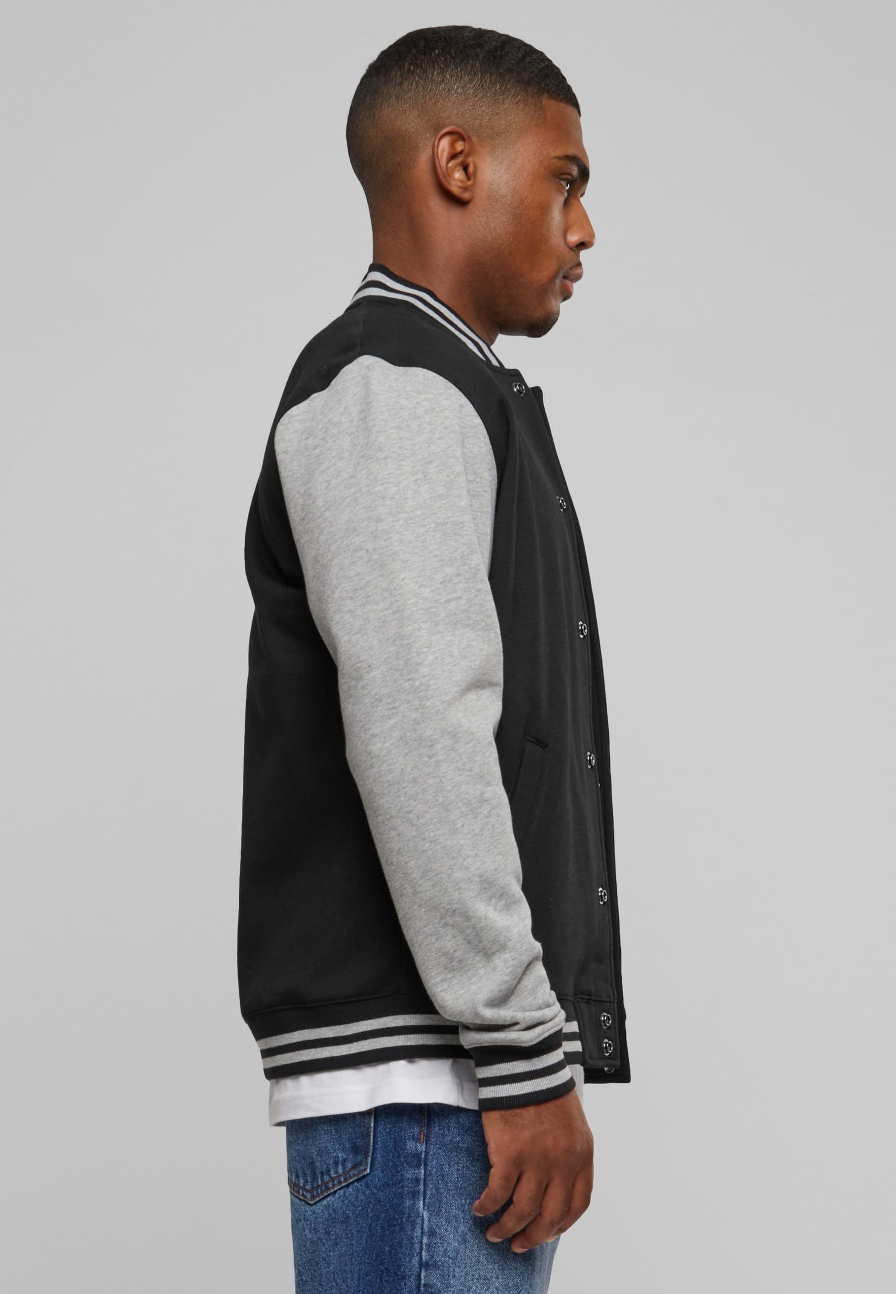 URBAN CLASSICS Collegejacke »Urban Classics Herren 2-tone College Sweatjacket«, (1 St.), ohne Kapuze