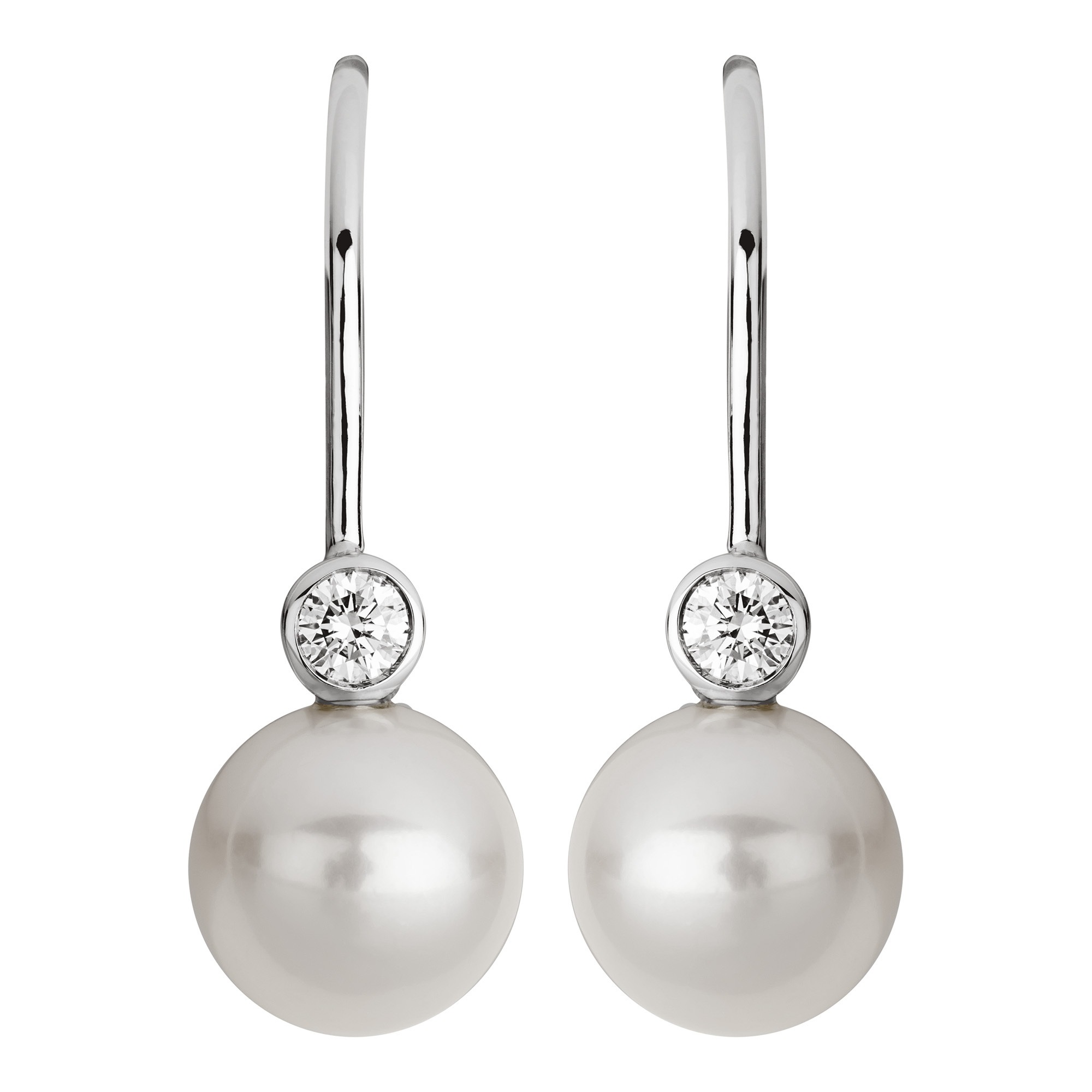 Orolino Paar Ohrhänger »585 Gold mit Brillant 0,10ct. + Perle 6,5-7mm«