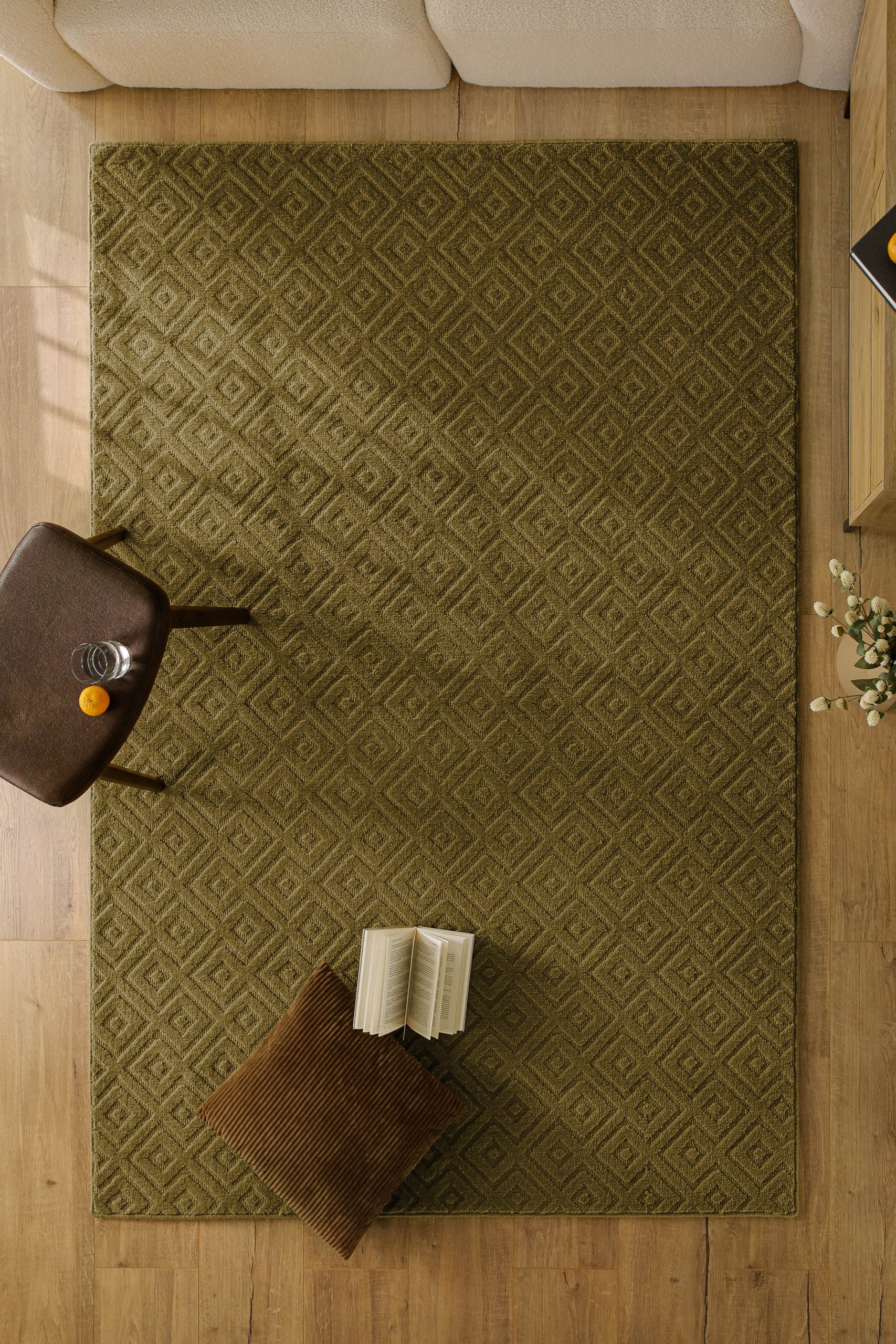 Wecon home Teppich "Castello TWO" rechteckig 7 mm Höhe Schurwolle, Kurzflor günstig online kaufen