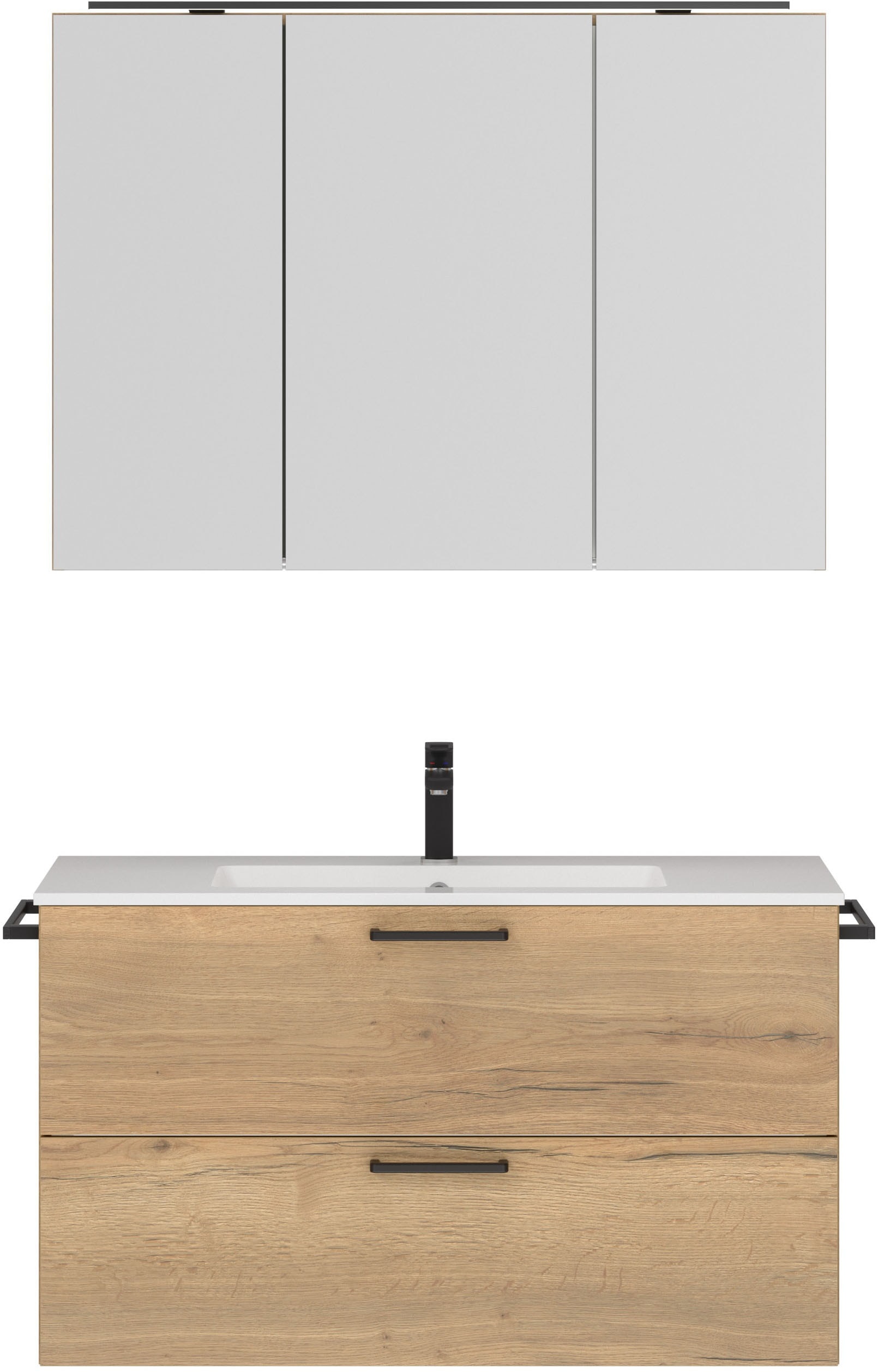 nobilia Badmöbel-Set "Tolvina" vormontiert, mit Soft-Close, 2 Stk. tlg. günstig online kaufen