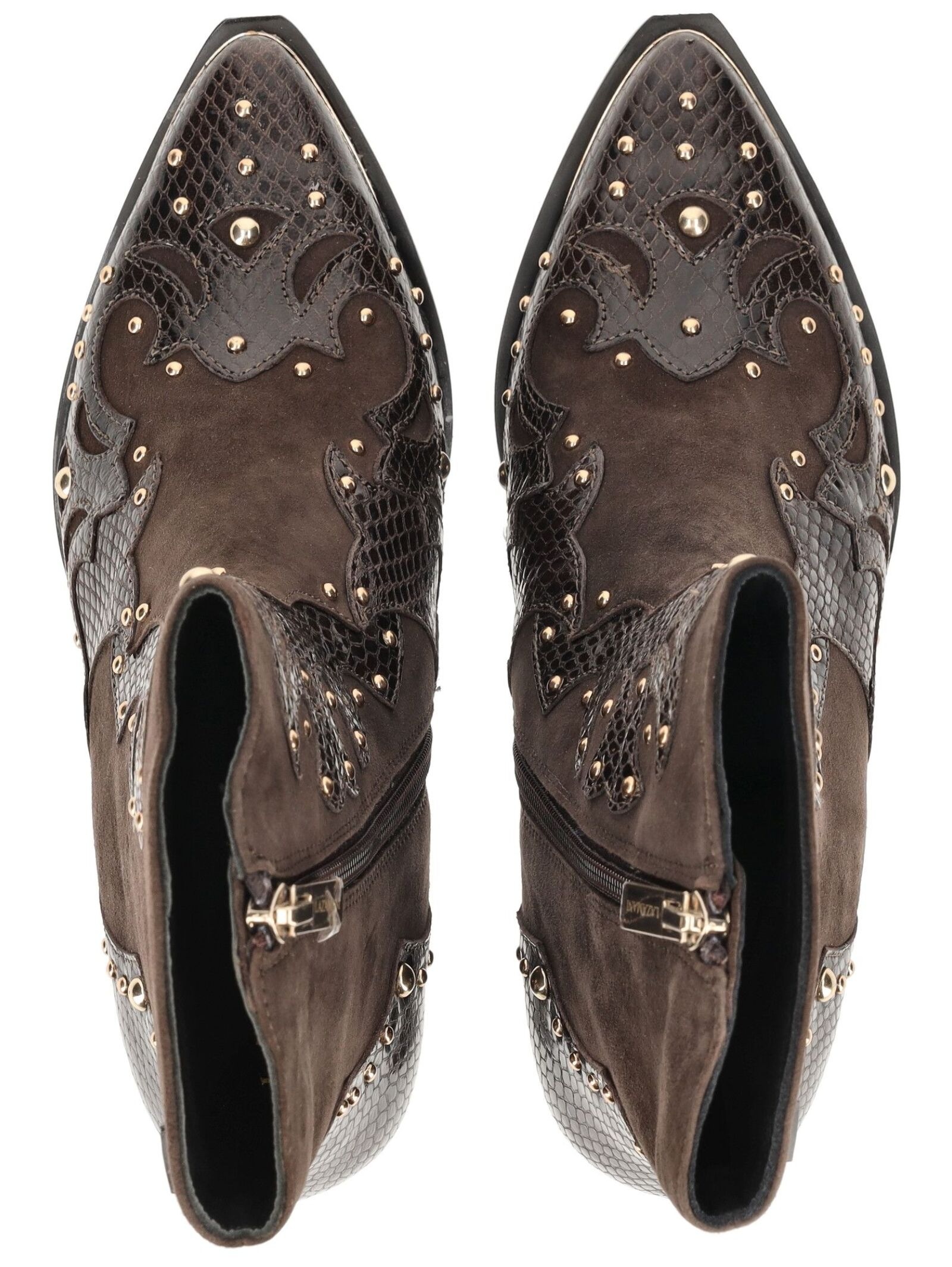 Lazamani Bikerboots »Lazamani Stiefelette Leder/Textil«