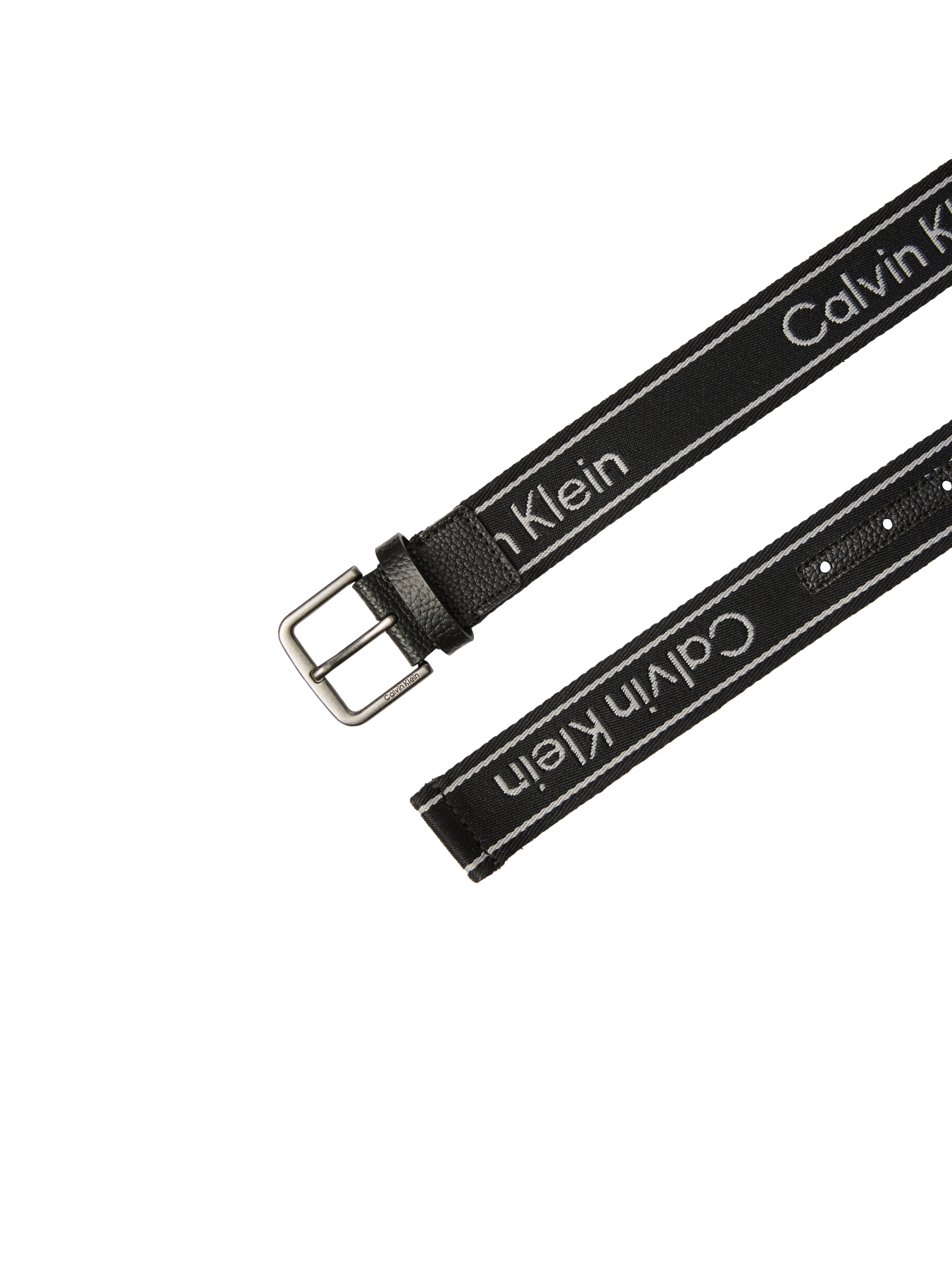 Calvin Klein Stoffgürtel »SHORT ROUND BUCKLE WEBBING 35MM« Regular fit und größenverstellbar