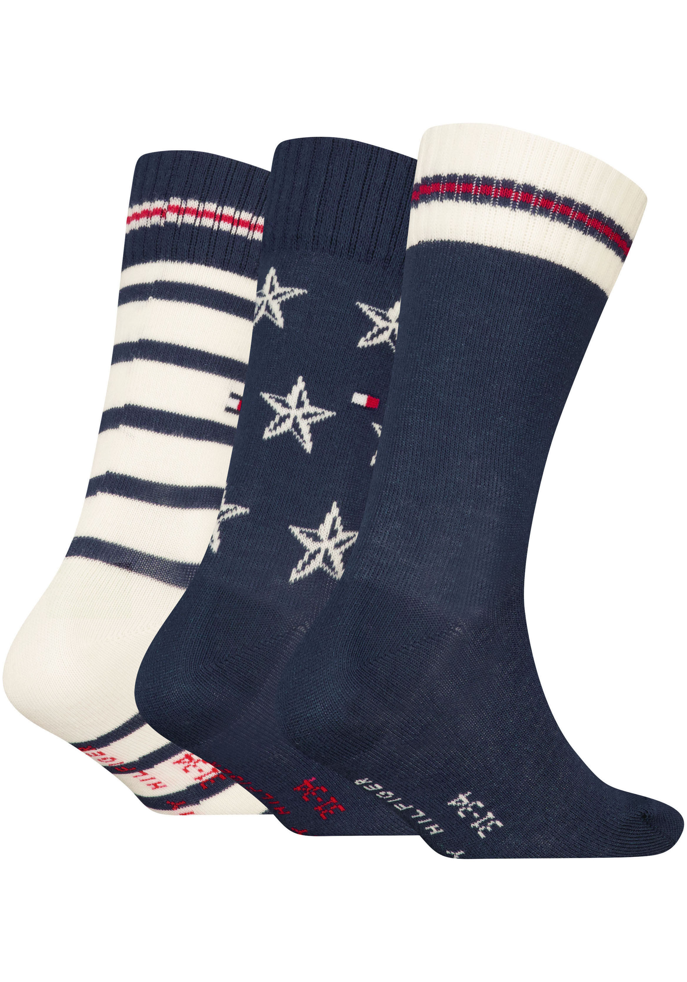 Thumbnail - Tommy Hilfiger Socken 3 Stk. tlg. mit auffälliger Musterung