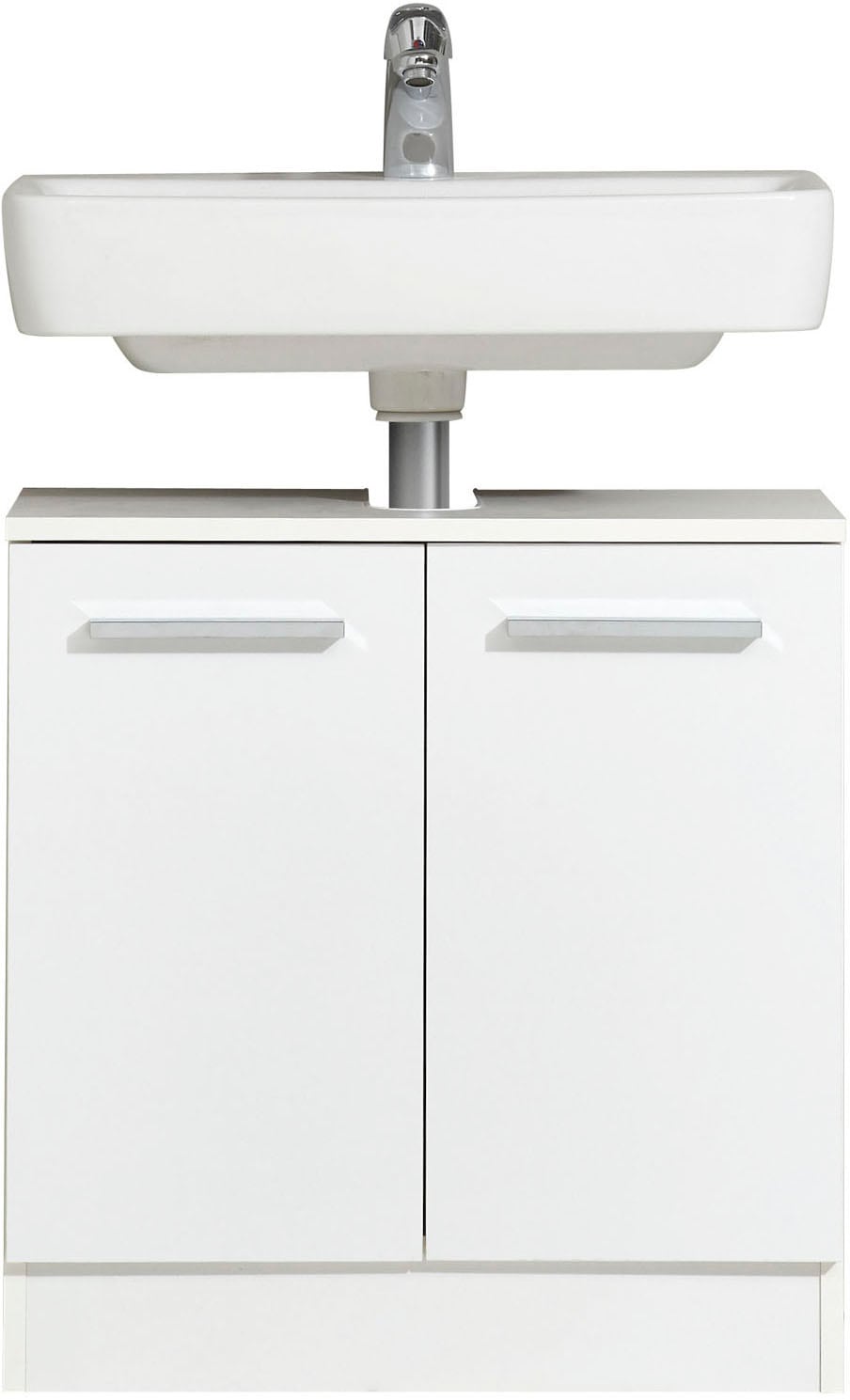 Saphir Badmöbel-Set »Quickset 335 2-teilig, Waschbeckenunterschrank mit LED-Spiegelschrank«, (2 St.), 3 Türen, seitliche Ablagefächer, ohne Waschbecken, Waschplatz