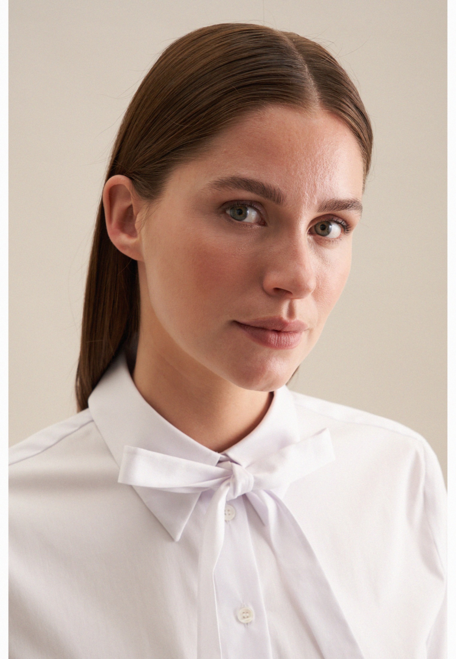 Thumbnail - seidensticker Schluppenbluse "Schwarze Rose" 1/1 Kragen Uni