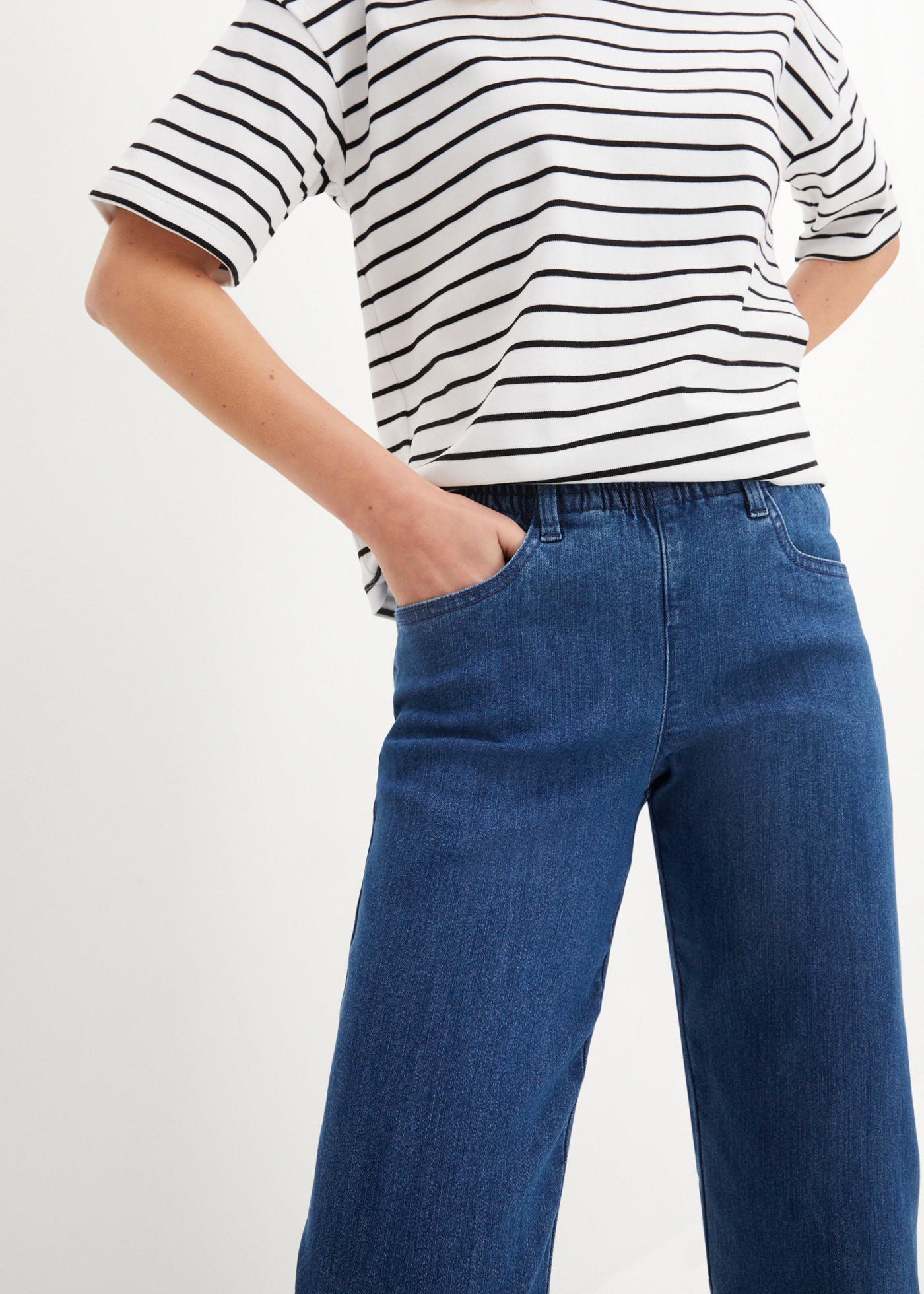 bonprix Stretch-Hose  im 2er Pack, mit Gummizug