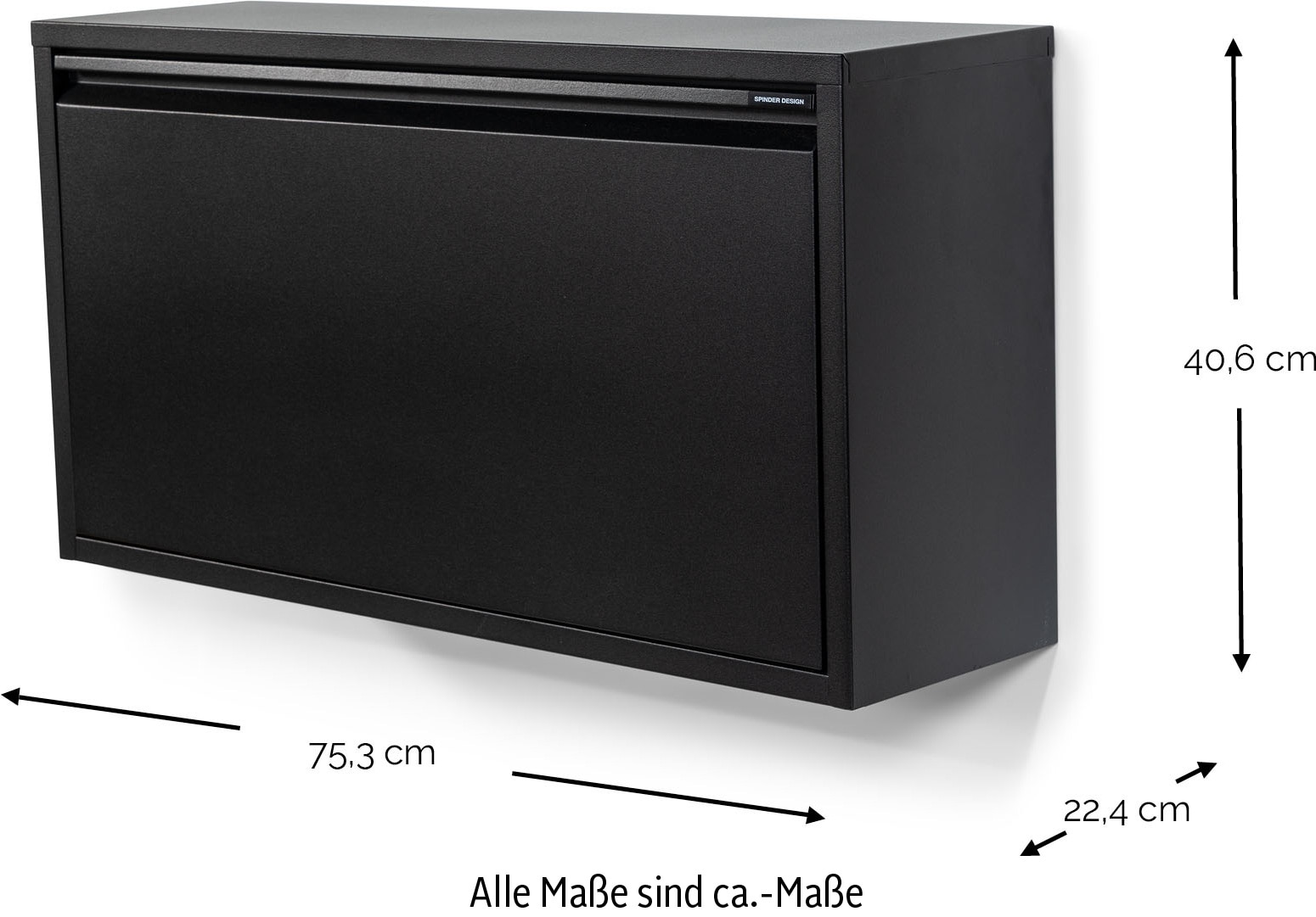 Spinder Design Schuhschrank »BILLY 1«, Stahlschuhschrank mit Doppelfach