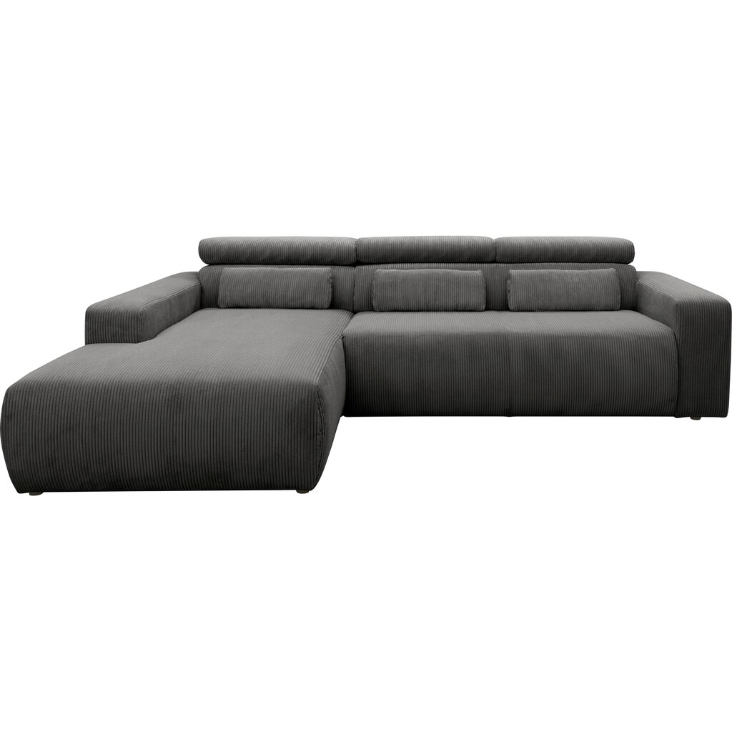 DOMO collection Ecksofa »Brandon große Ausführung B/T/H: 289/177/80 cm, auch in Leder und Cord«