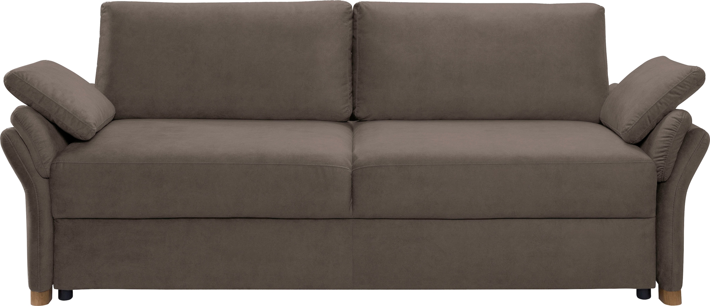 exxpo - sofa fashion 3-Sitzer »hochwertiger Sitzaufbau für hohen Sitzkomfort, bequeme Armlehnen«, inkl. Boxspring/Federkern-Polsterung, Bettfunktion und Bettkasten