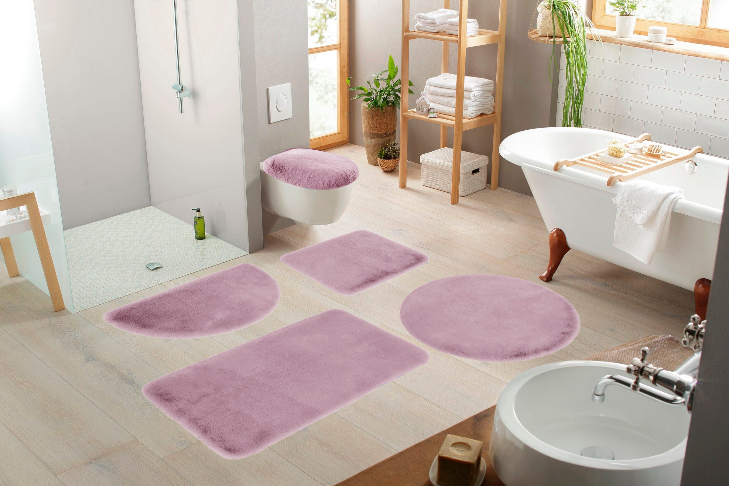 OTTO home Badematte "Rabbit Badematten, Badvorleger, Badezimmer Teppich" Hö günstig online kaufen
