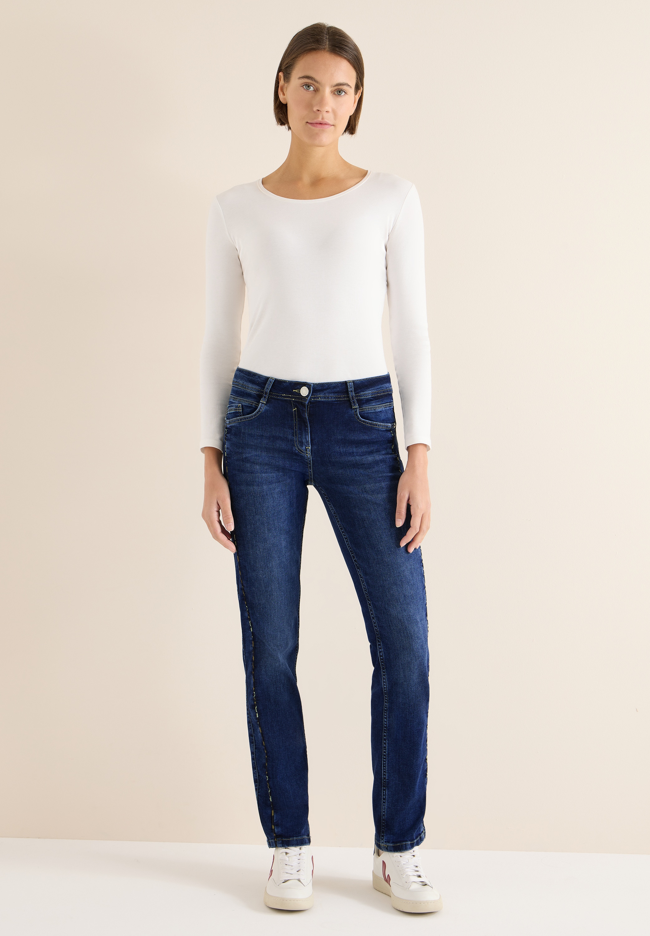 Cecil Comfort-fit-Jeans Middle Waist