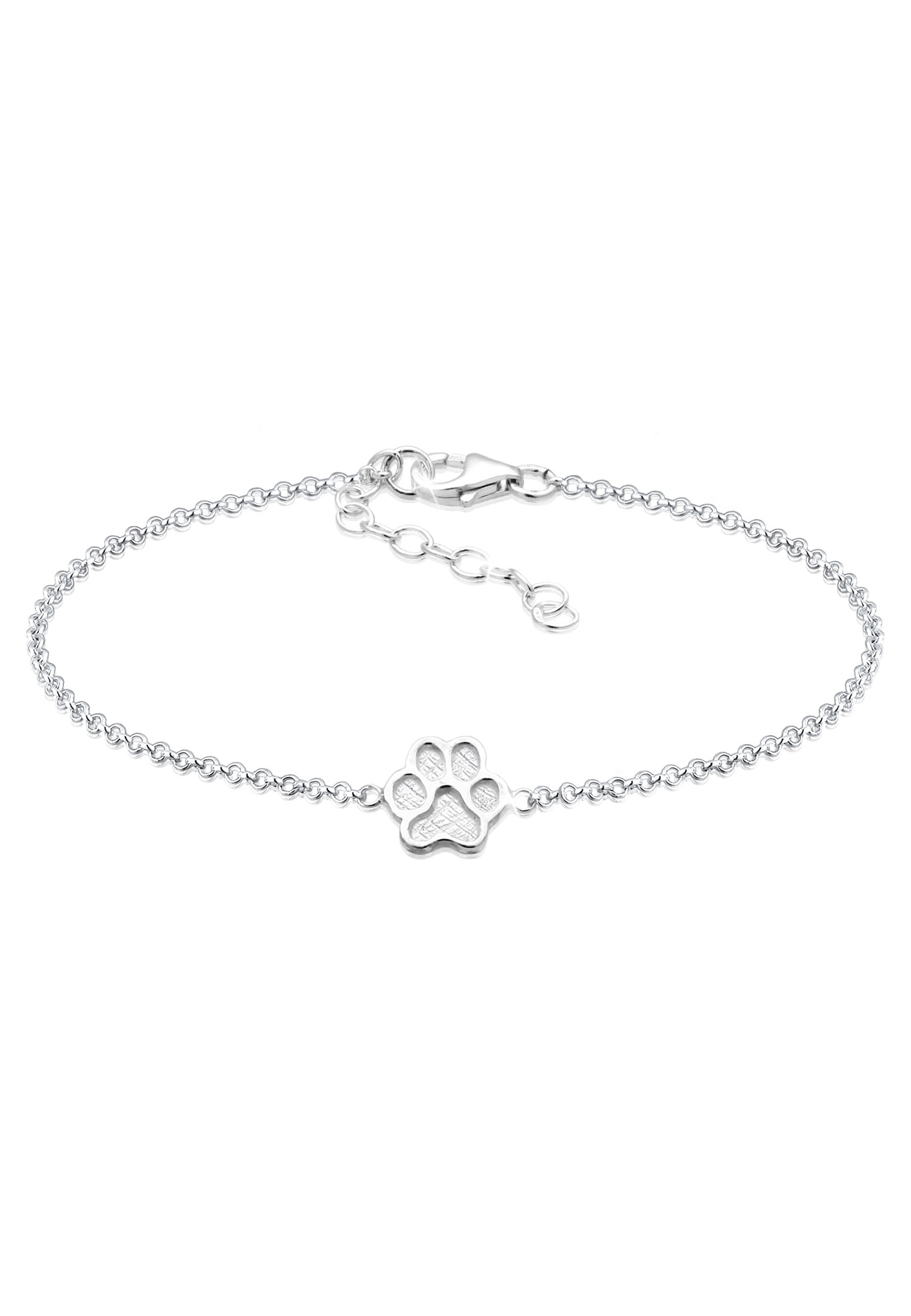 ELLI Damen Armkette "Armband Pfote Symbol Hund Katze 925er Silber", Silber 925 (Sterlingsilber), silber, Silber 925 (Sterlingsilber), Armbänder