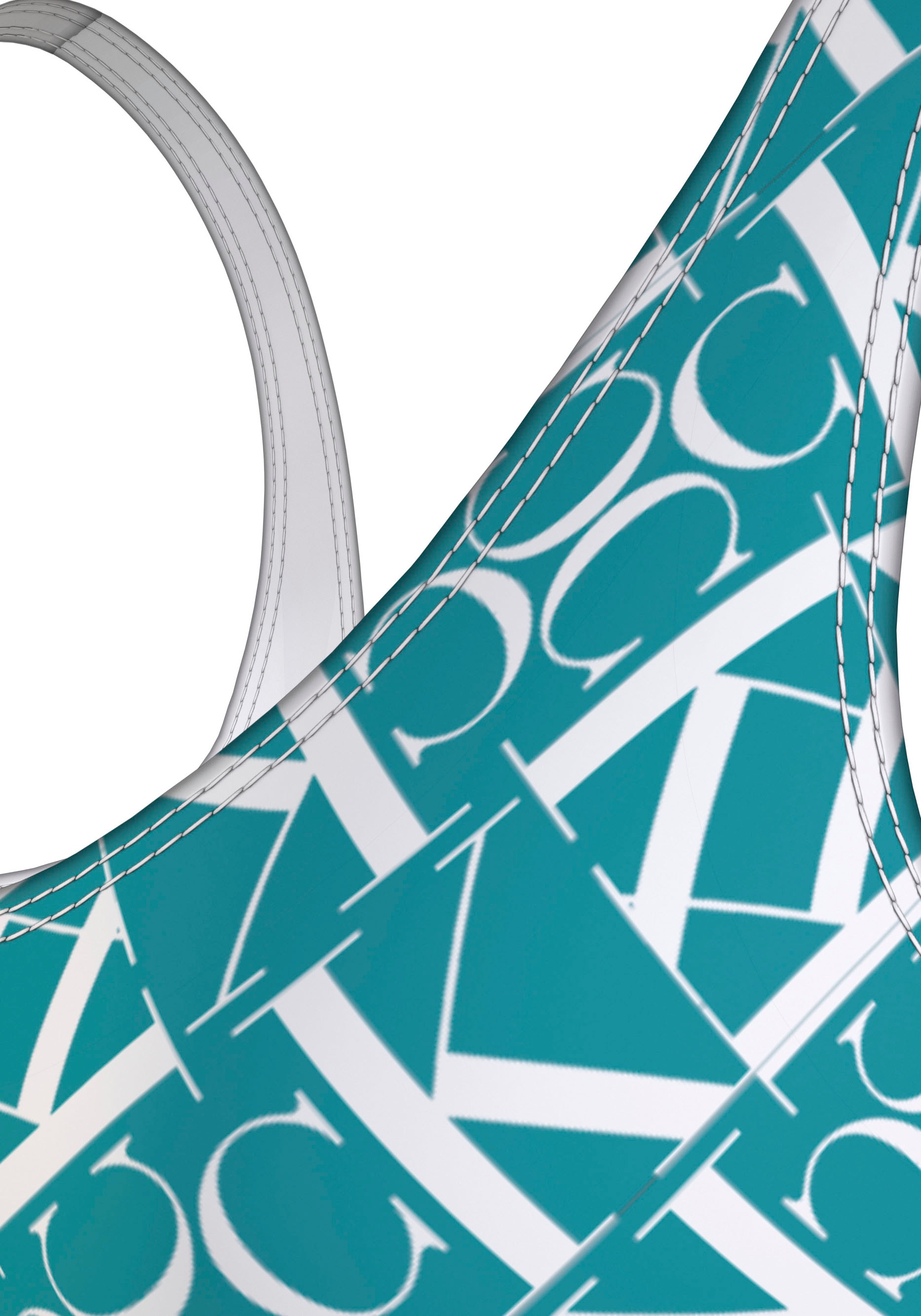 Calvin Klein Swimwear Bandeau-Bikini-Top »BRALETTE-RP-PRINT«, mit Allover-Print