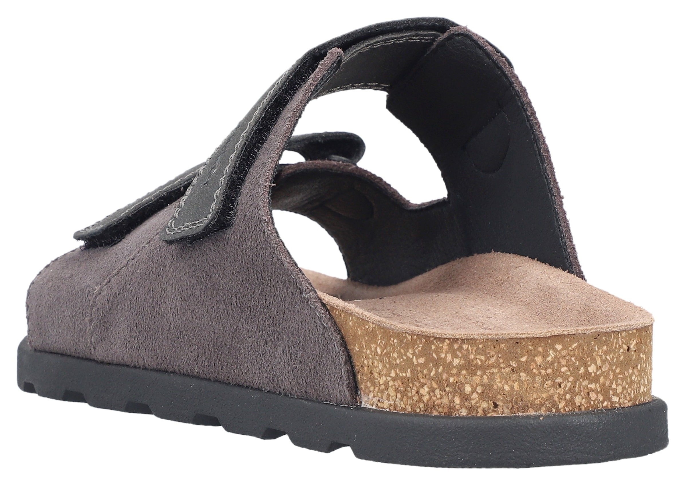 Rieker Pantolette, Sommerschuh, Strandschuh, Hausschuh mit vorgeformtem Fußbett