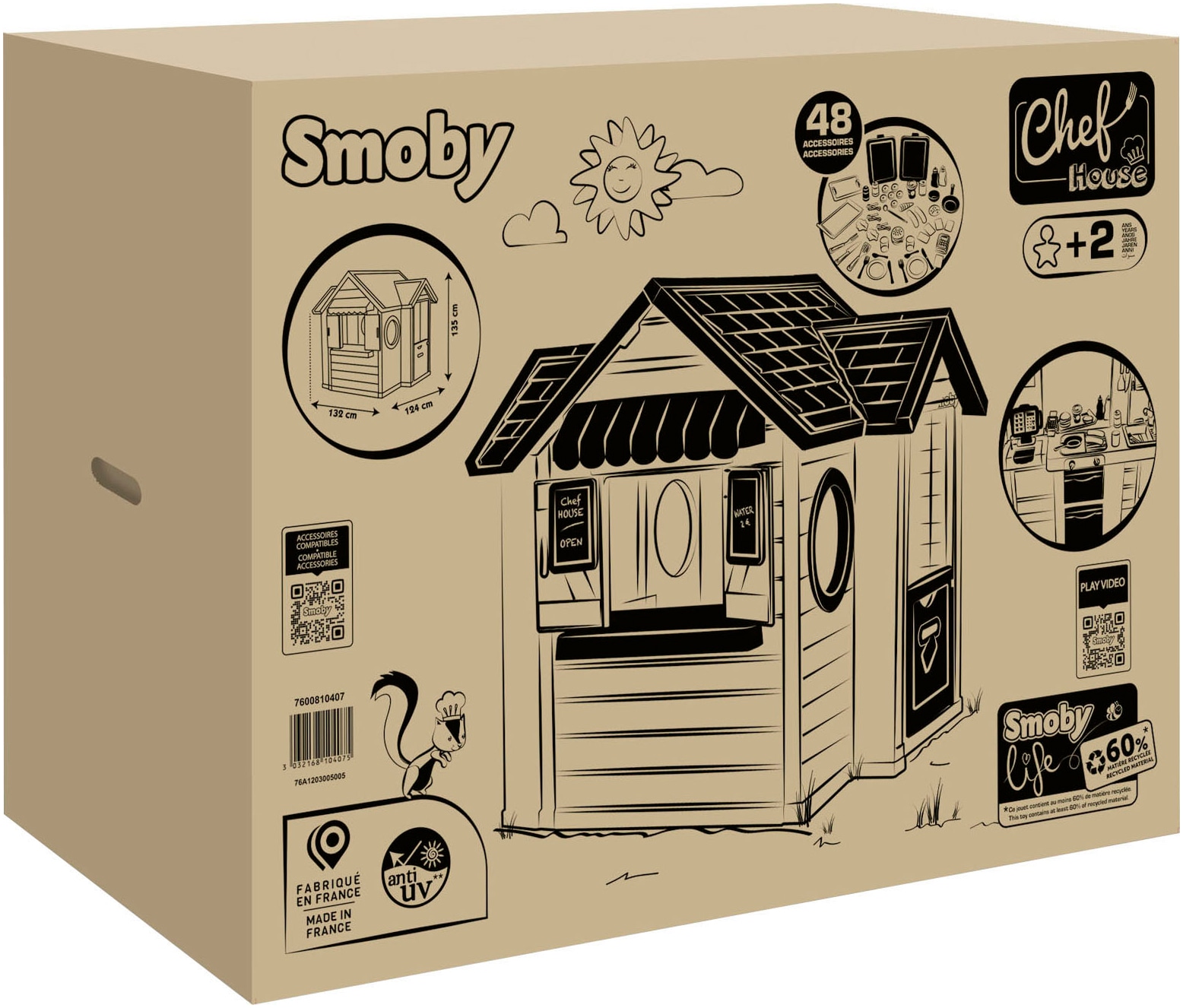 Smoby Spielhaus »Smoby Life, Chef«, Made in Europe
