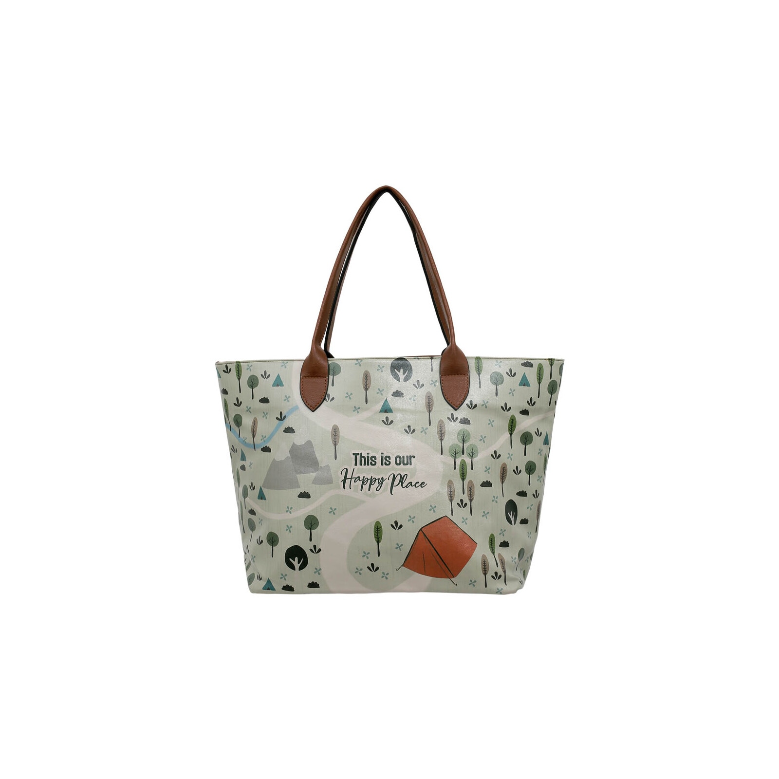 DOGO "Weekender Schultertaschen This Is Our Happy Place Damen" Handgefertigt