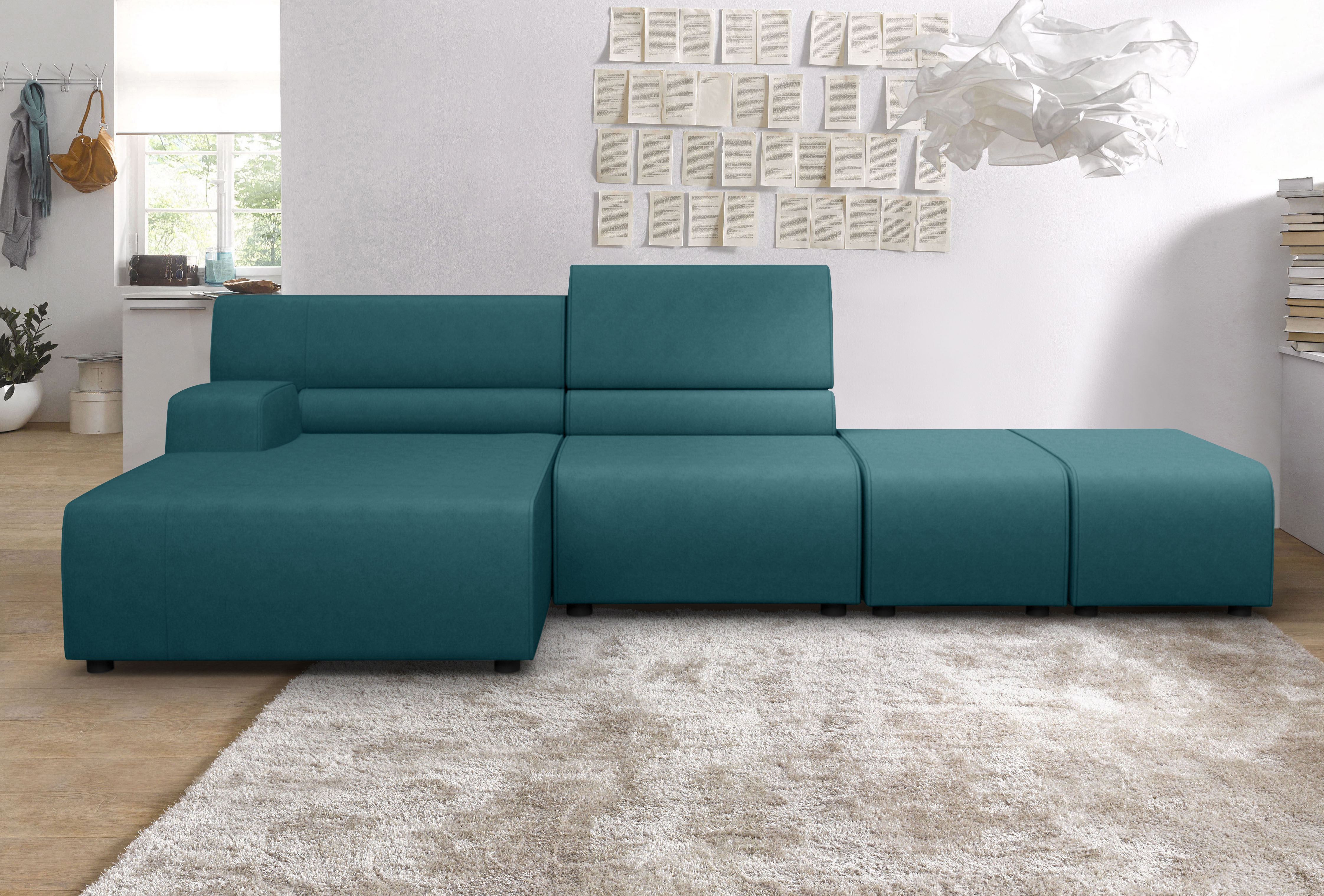 Egoitaliano Ecksofa "Babouche, Designsofa mit außergewöhnlichem Sitzkomfort zum Wohlfühlen"