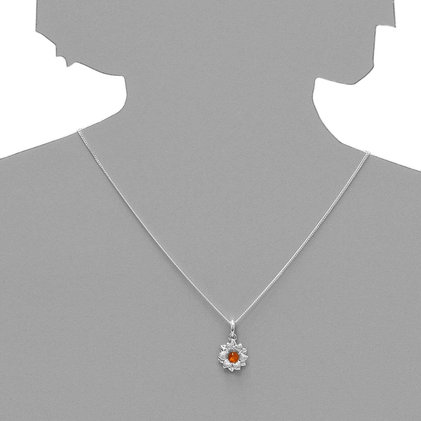 OSTSEE-SCHMUCK Kette mit Anhänger »Ostsee-Schmuck Kette mit Anhänger Blüte Kette mit Anhänger Blüte«