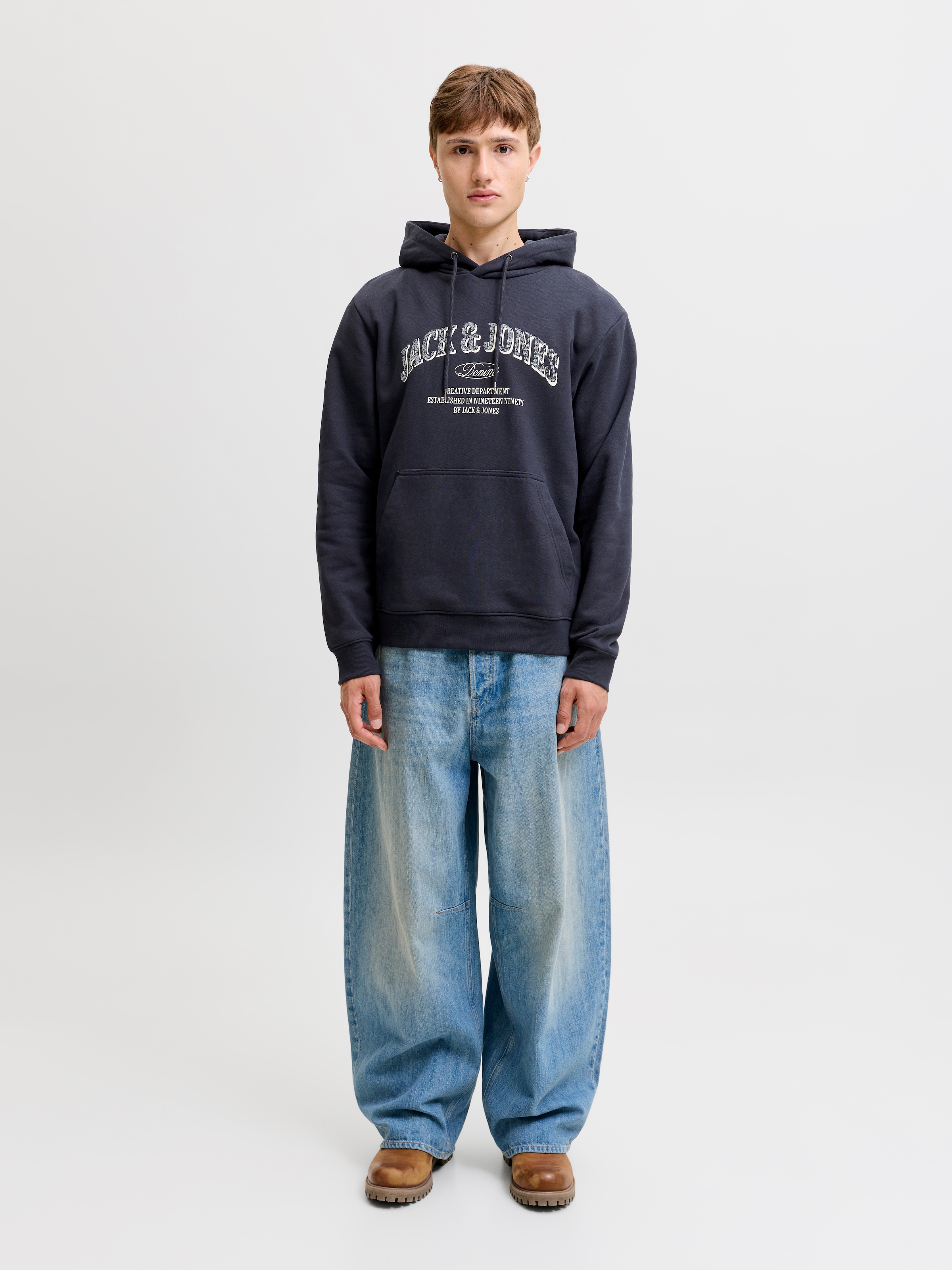 Jack & Jones Kapuzensweatshirt »JJEDENVER LOGO SWEAT HOOD SN«, Baumwollmischung, relaxed fit
