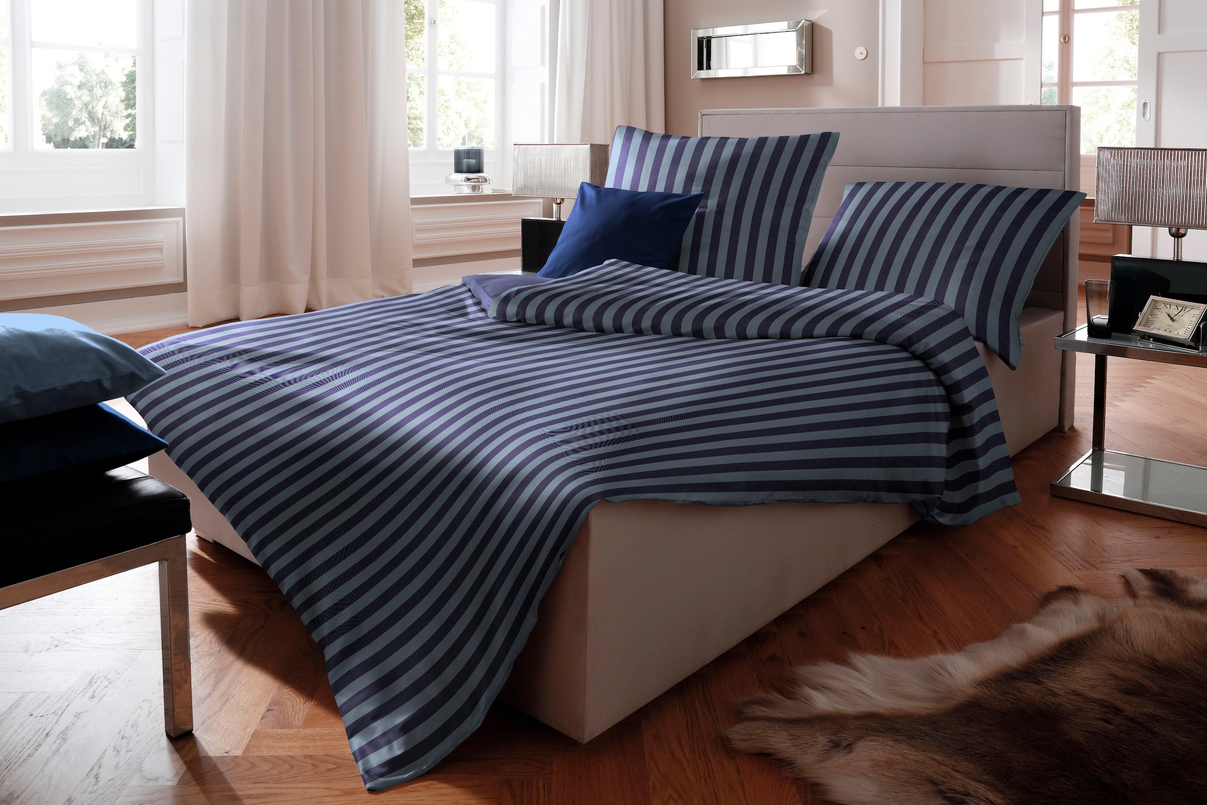 fleuresse Bettwäsche »Lech 3871«, Edelflanell, Baumwolle, in Gr. 135x200, 155x220, 200x200cm