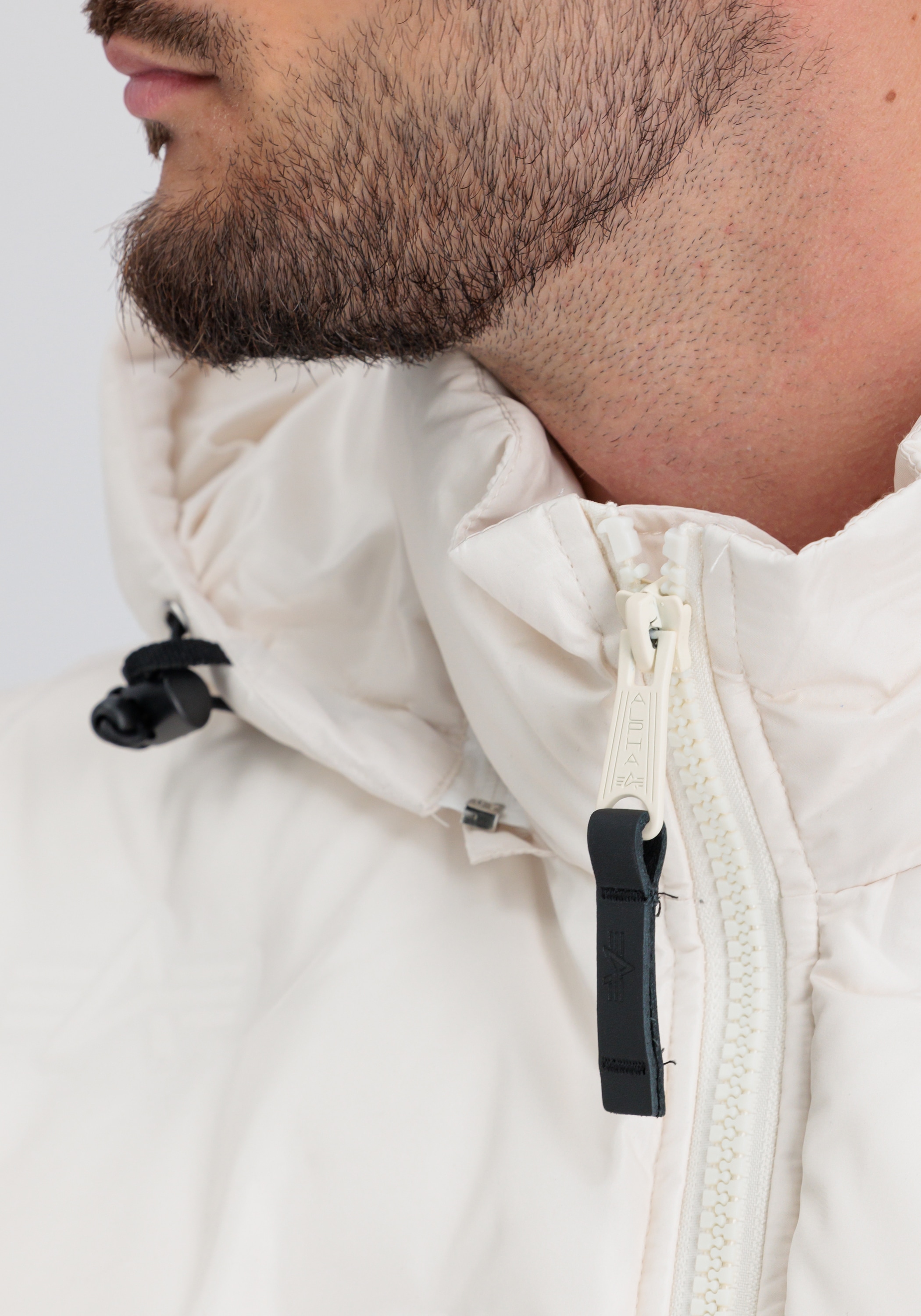 Alpha Industries Winterjacke »Alpha Industries Men - Cold Weather Jackets Hooded Logo Puffer«