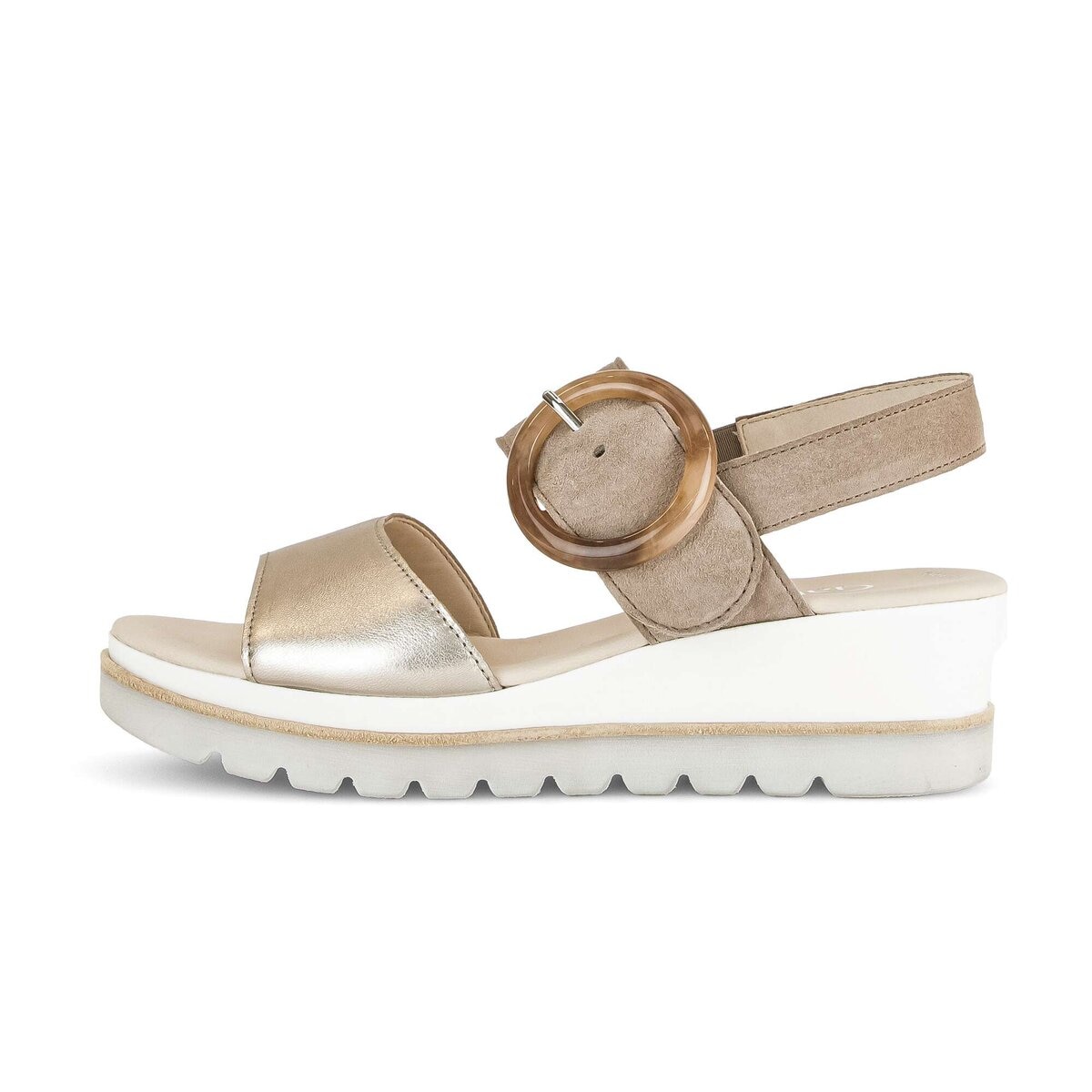 Gabor Plateausandaletten »Plateau Sandale Materialmix Leder«