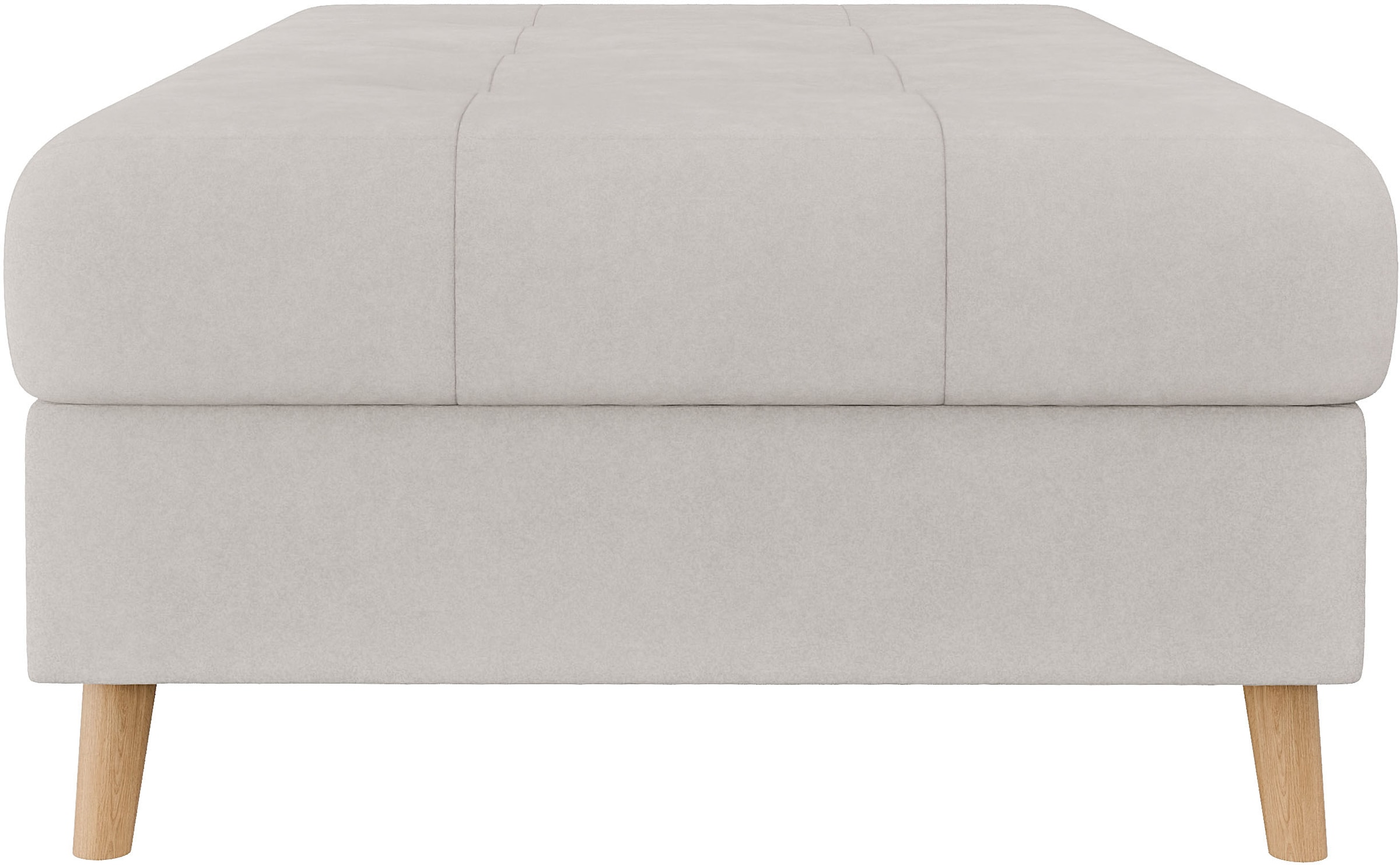 Home affaire Polsterhocker »CHARRE XXL, Steppung im Sitzbereich, Maße: B/T/H: 118/73/40 cm« passend zur Serie CHARRE, auch in Cord und Bouclé,