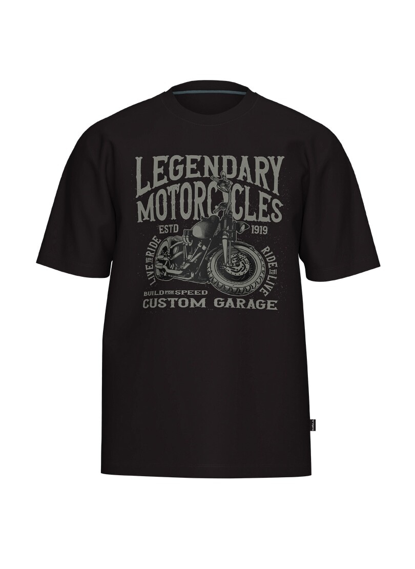 Trigema T-Shirt »TRIGEMA T-Shirt mit Motorrad Print Legendary« 1