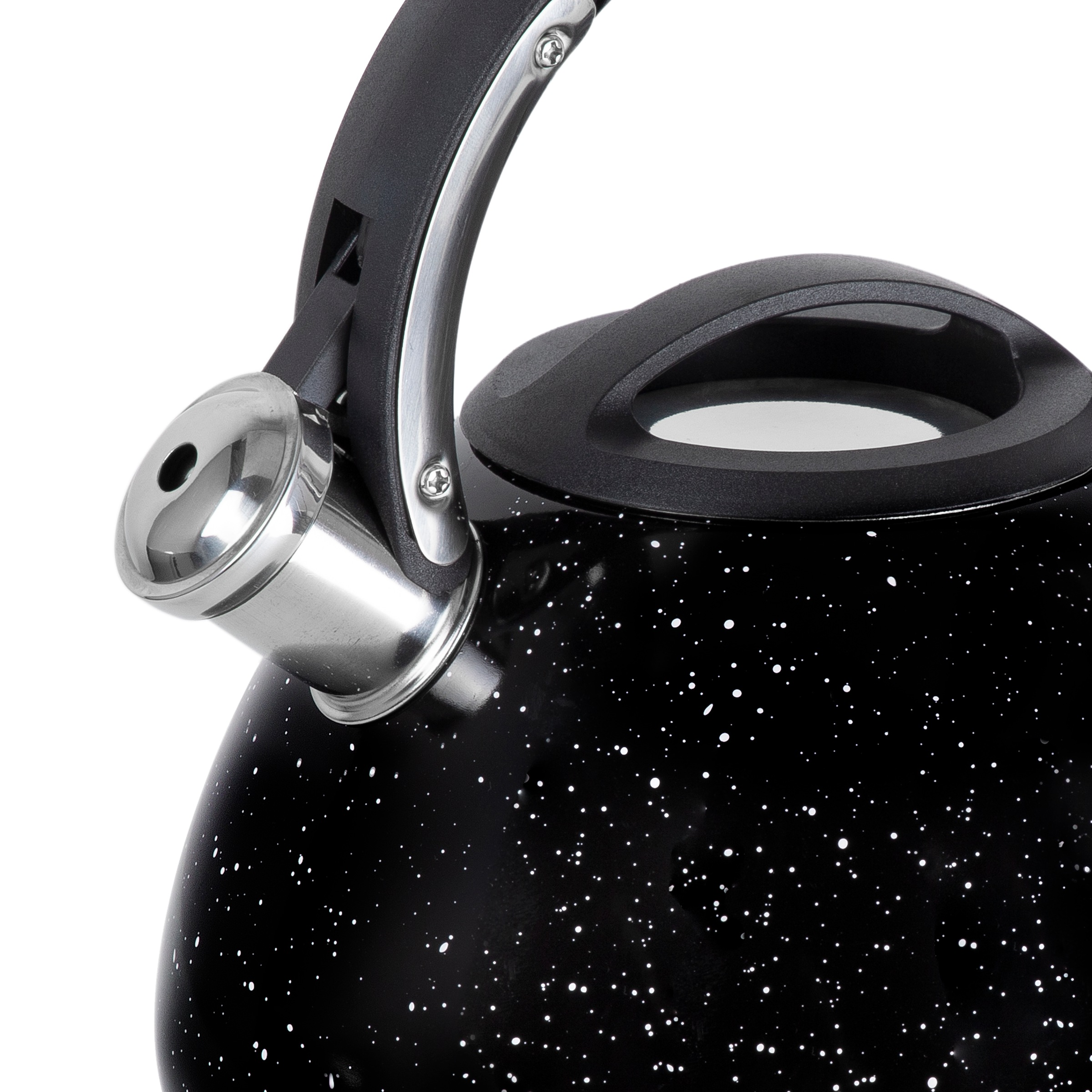 RESTO Kitchenware Wasserkessel »Lyra, Flötenkessel 2,7 l mit wärmespeicherndem Boden im Geschenkkarton«, Edelstahl, (1 tlg.), mit ergonomischem, wärmeableitenden Bakelit-Griff