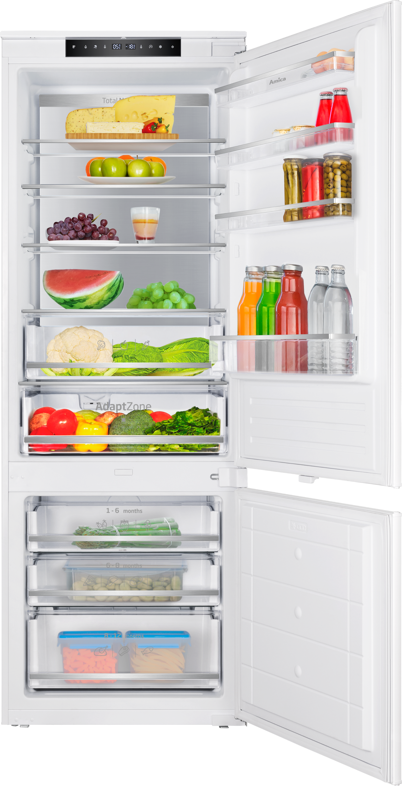 Amica Einbaukühlgefrierkombination "EKGCS 389 200" 193,9 cm hoch 69 cm brei günstig online kaufen