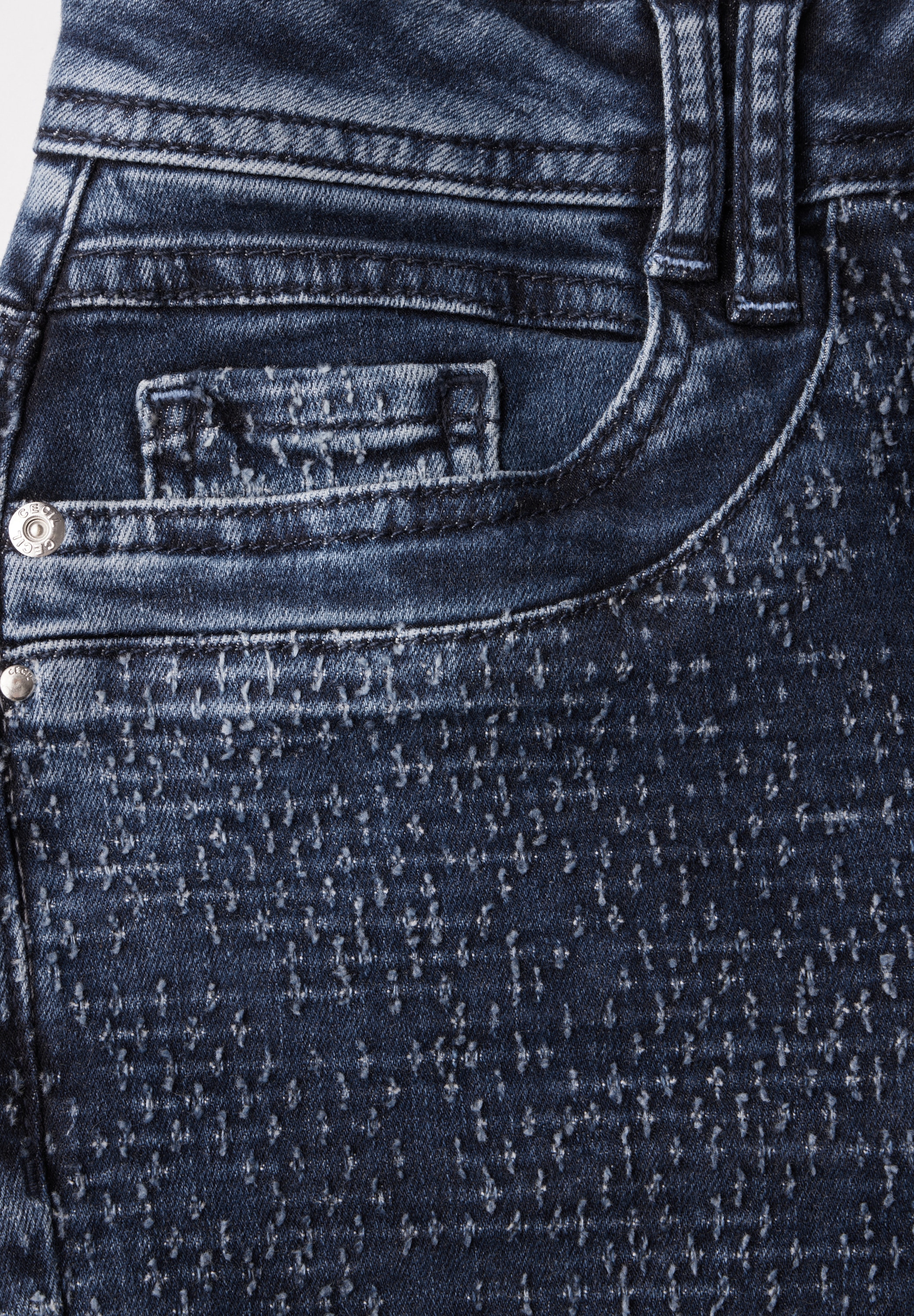 Cecil Gerade Jeans, High Waist