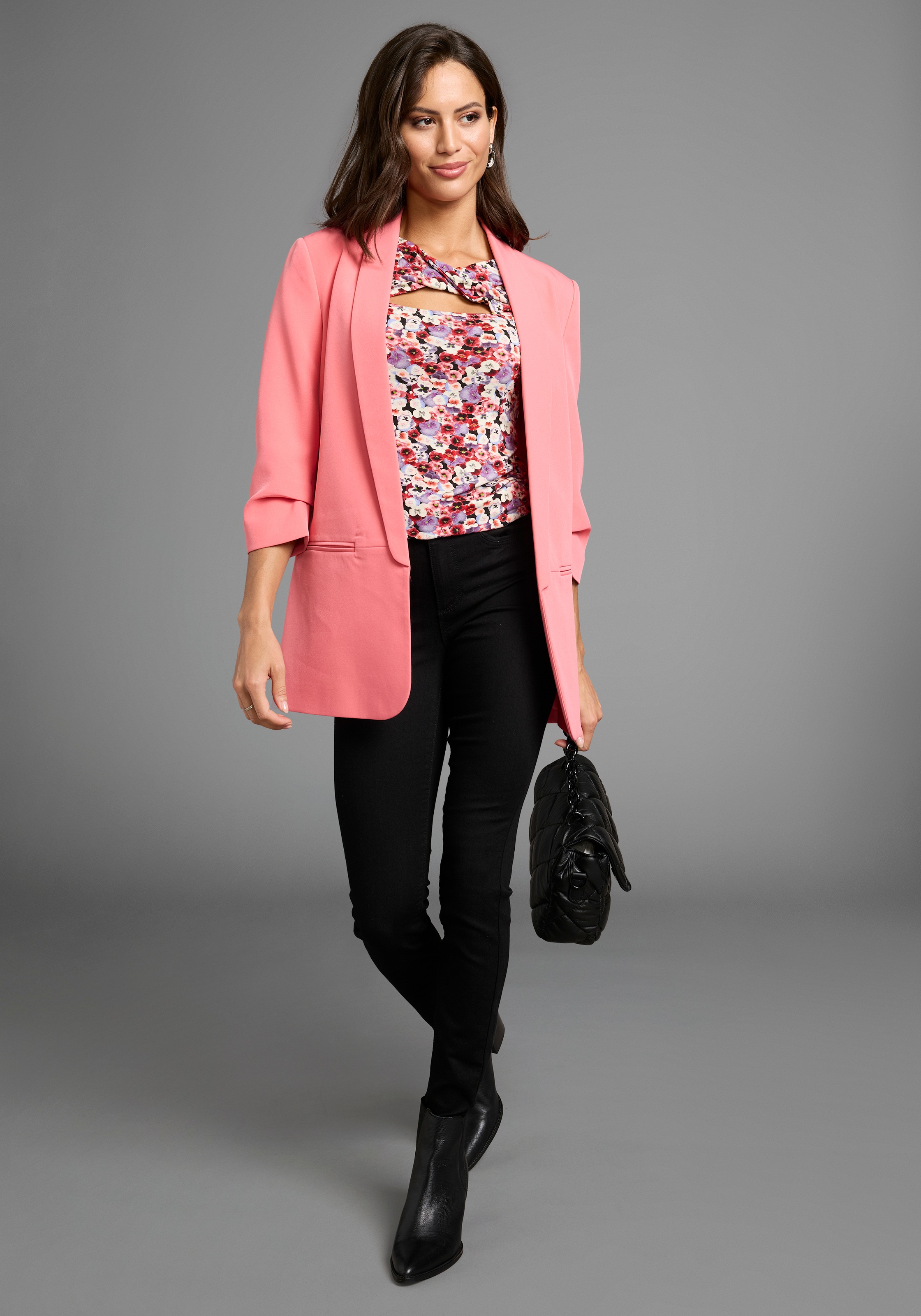 Laura Scott Langarmshirt, mit Twisteffekt im Ausschnitt
