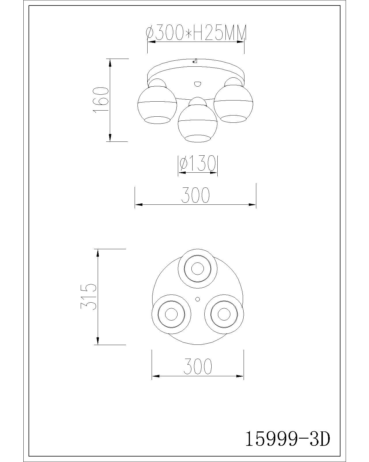 GLOBO LIGHTING Deckenleuchte »RAGUSA« E27 1 Stk. Deckenleuchte, Glaskugeln opal, sandfarben, 3xE27, modern, Ø315mm