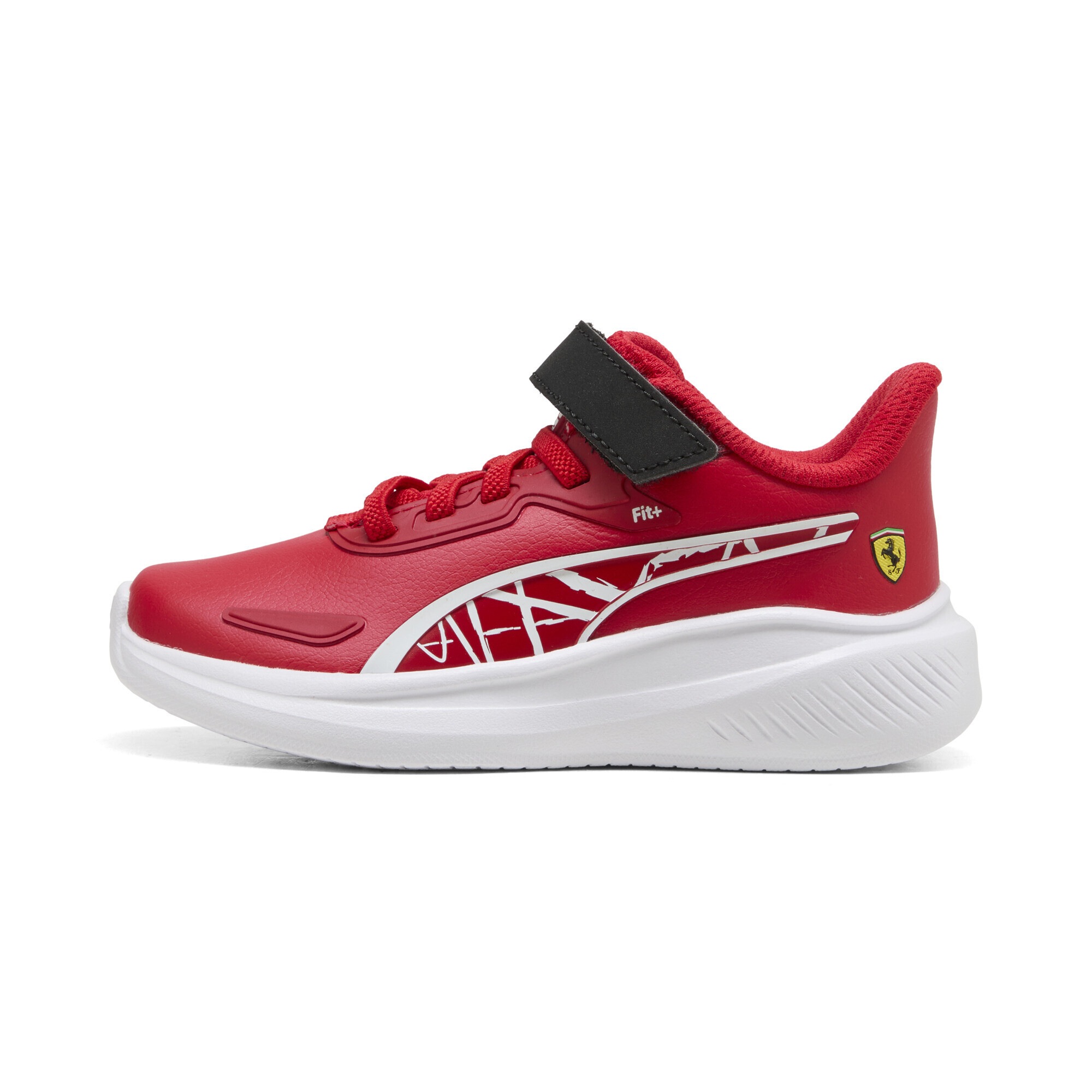 Sneaker PUMA "Scuderia Ferrari Skyrocket Sneakers Kinder", Kinder, Gr. 27,5, rot (rosso corsa weiß rot), Obermaterial: Synthetik, Textil; Futter: Textil; Innensohle: Textil; Laufsohle: Synthetik, Schuhe Sneaker 2