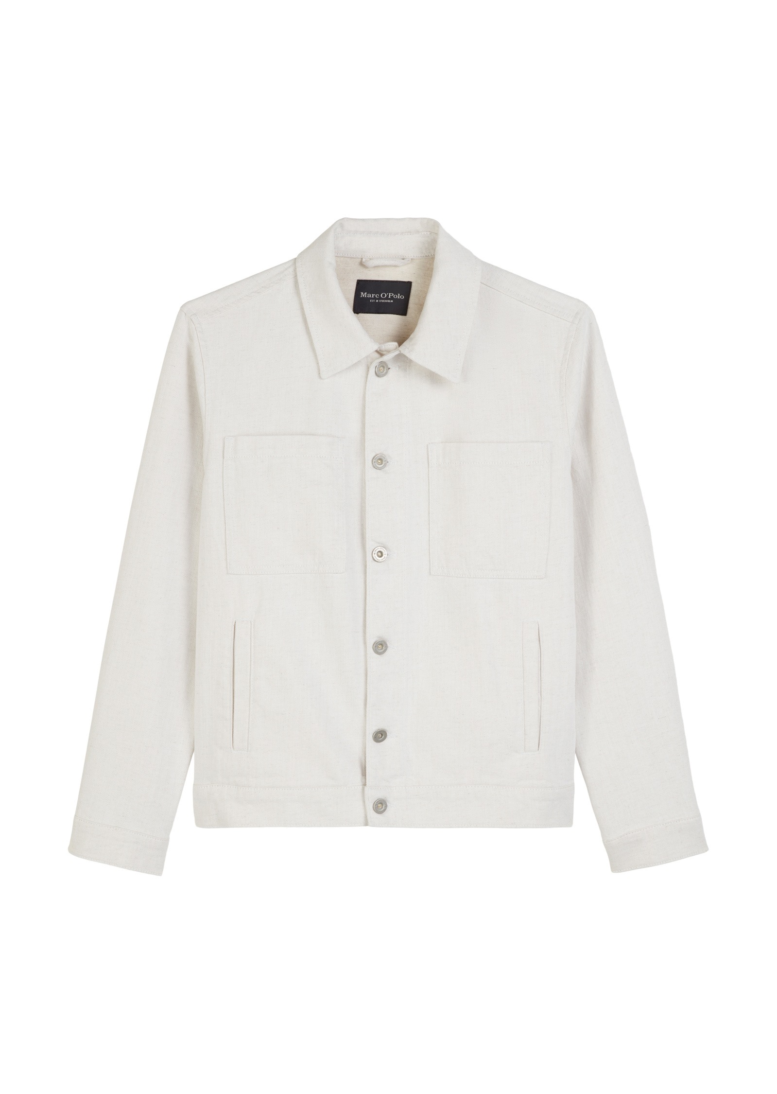 Marc O'Polo Jeansjacke »aus Bio-Baumwolle und Leinen«, ohne Kapuze