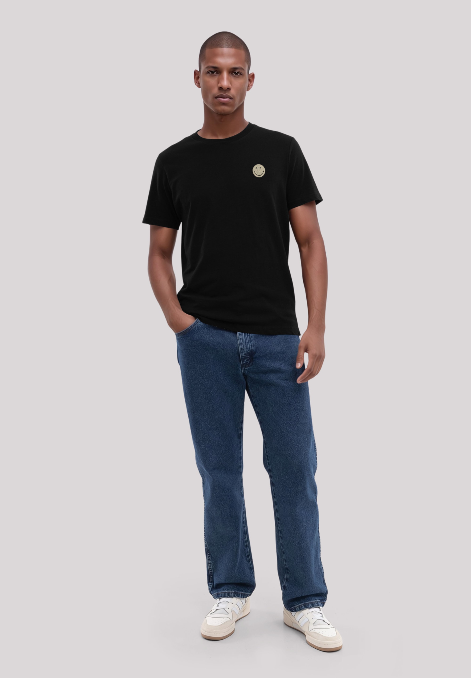 F4NT4STIC T-Shirt »Smiley Light« Premium Qualität