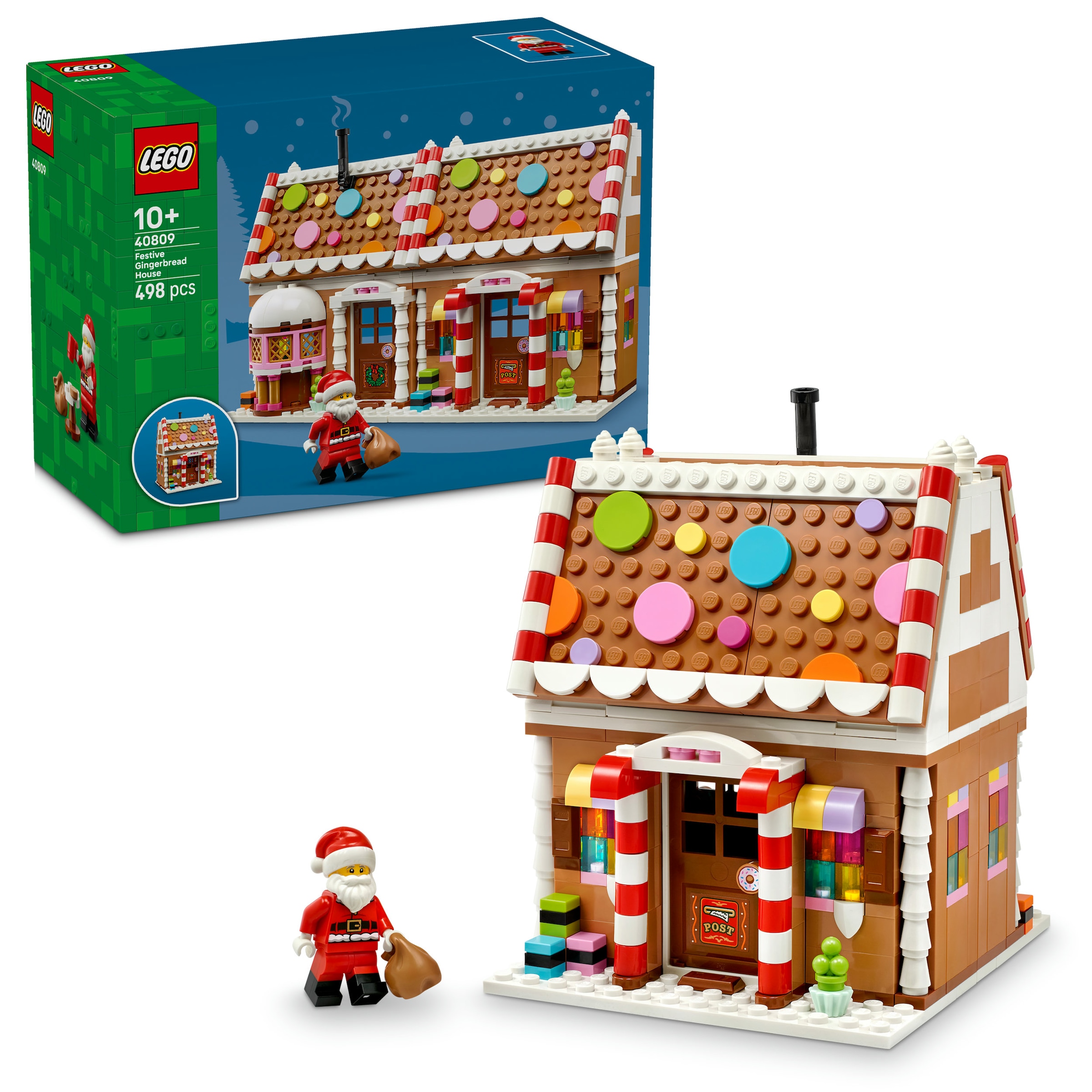 LEGO® Konstruktionsspielsteine »Weihnachtliches Lebkuchenhaus (40809), LEGO Iconic« Made in Europe