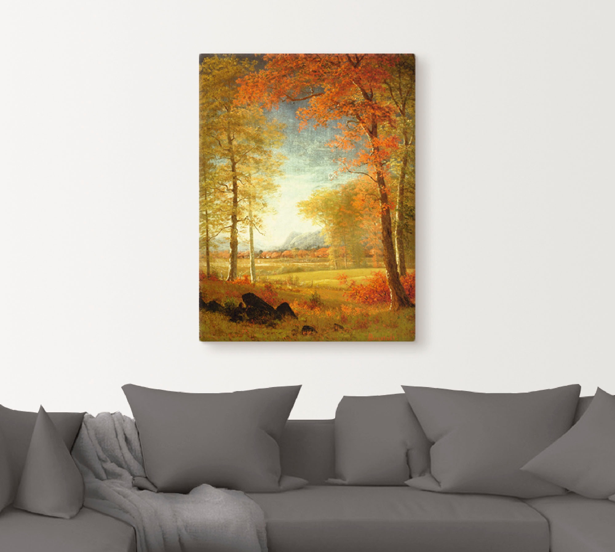 Artland Wandbild »Herbst in Oneida County, New York.«, Felder, (1 St.), als Leinwandbild, Poster in verschied. Größen