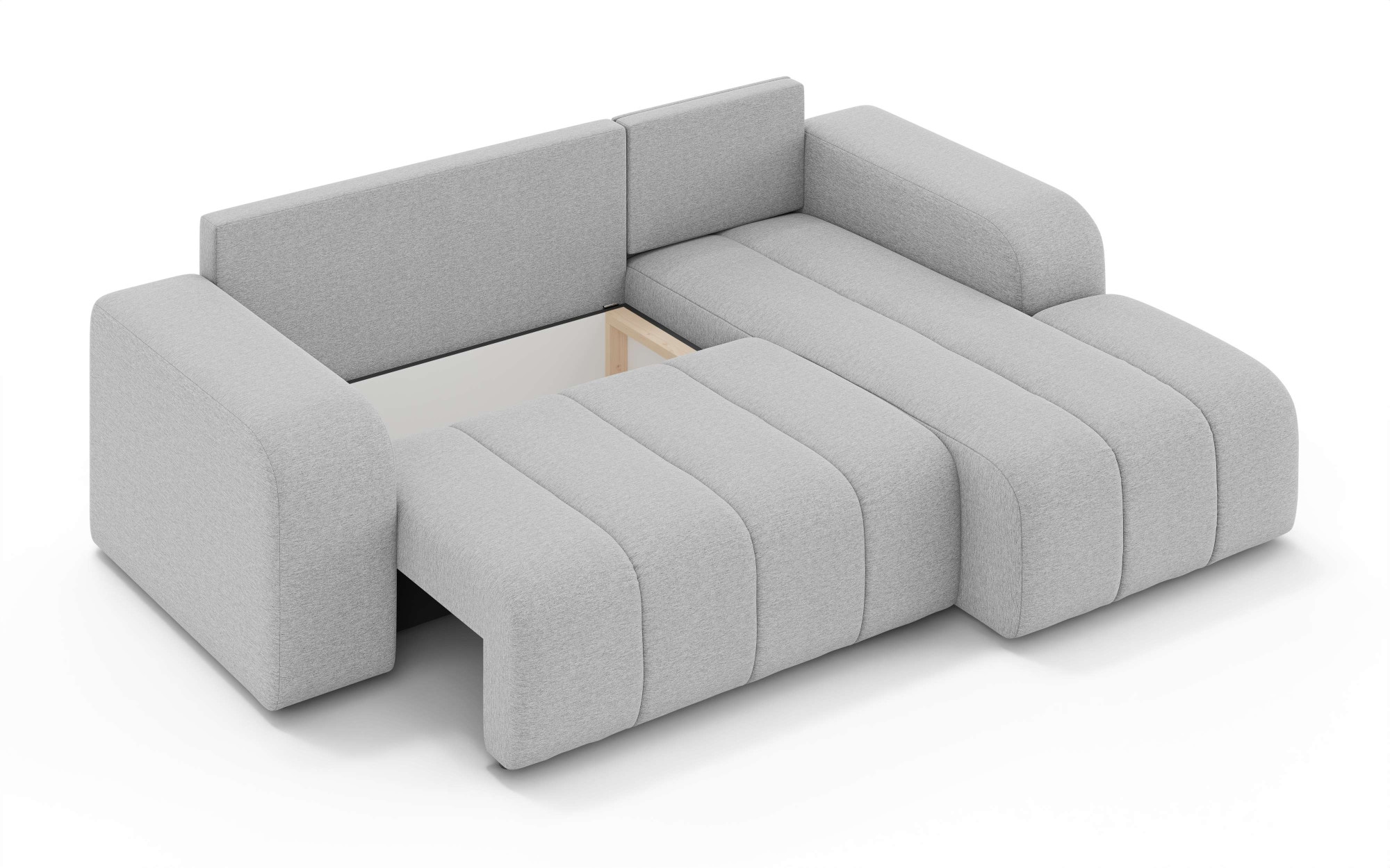 INOSIGN Ecksofa »CASSY L-Form, Schlafsofa mit Bettkasten, Maße B/T/H: 245/165/88 cm«, mit 2 Rückenkissen, Recamiere rechts oder links bestellbar