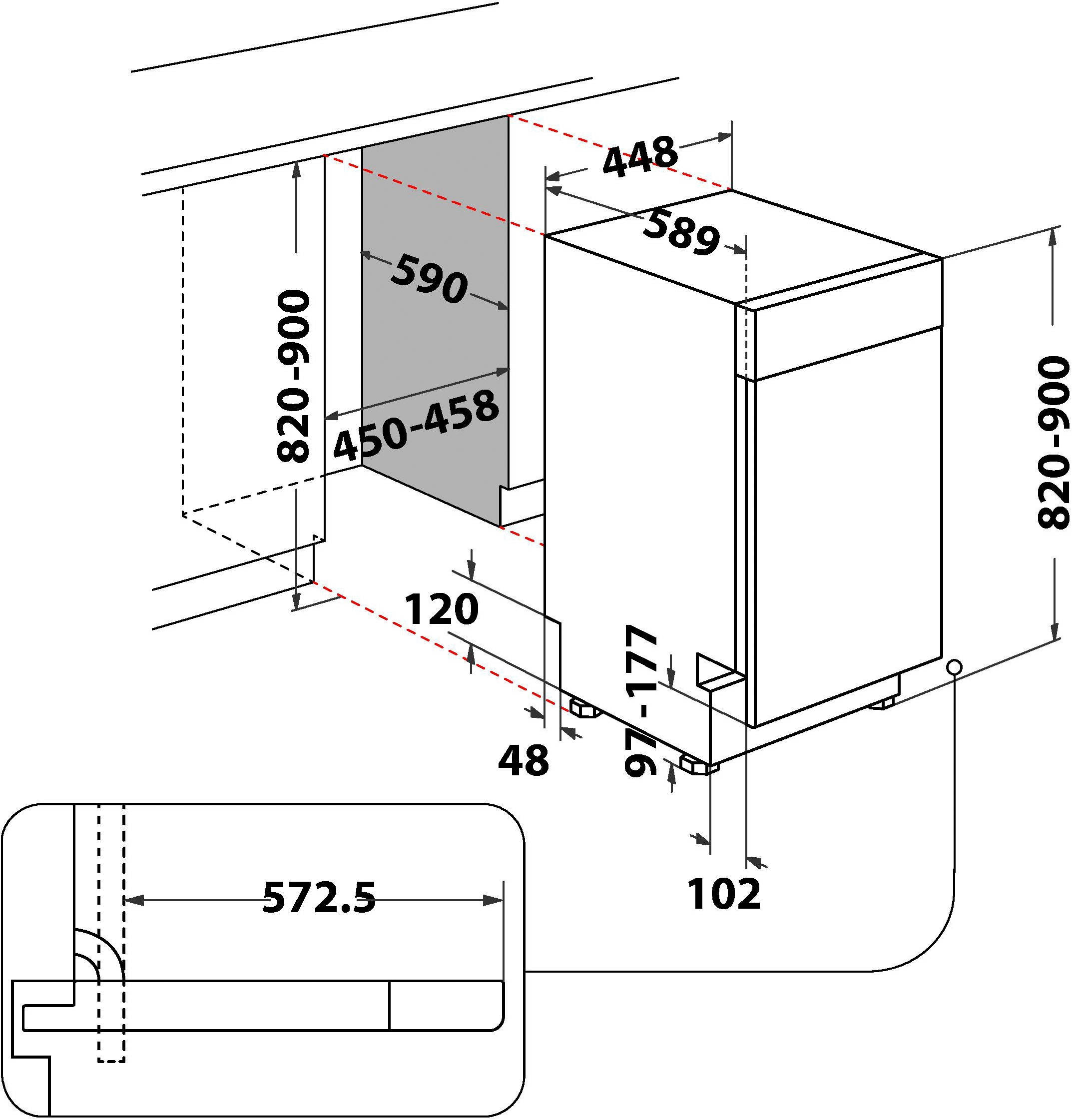 BAUKNECHT Unterbaugeschirrspüler »BK4UC11BS7A0X«, 11 Maßgedecke, ActiveDry