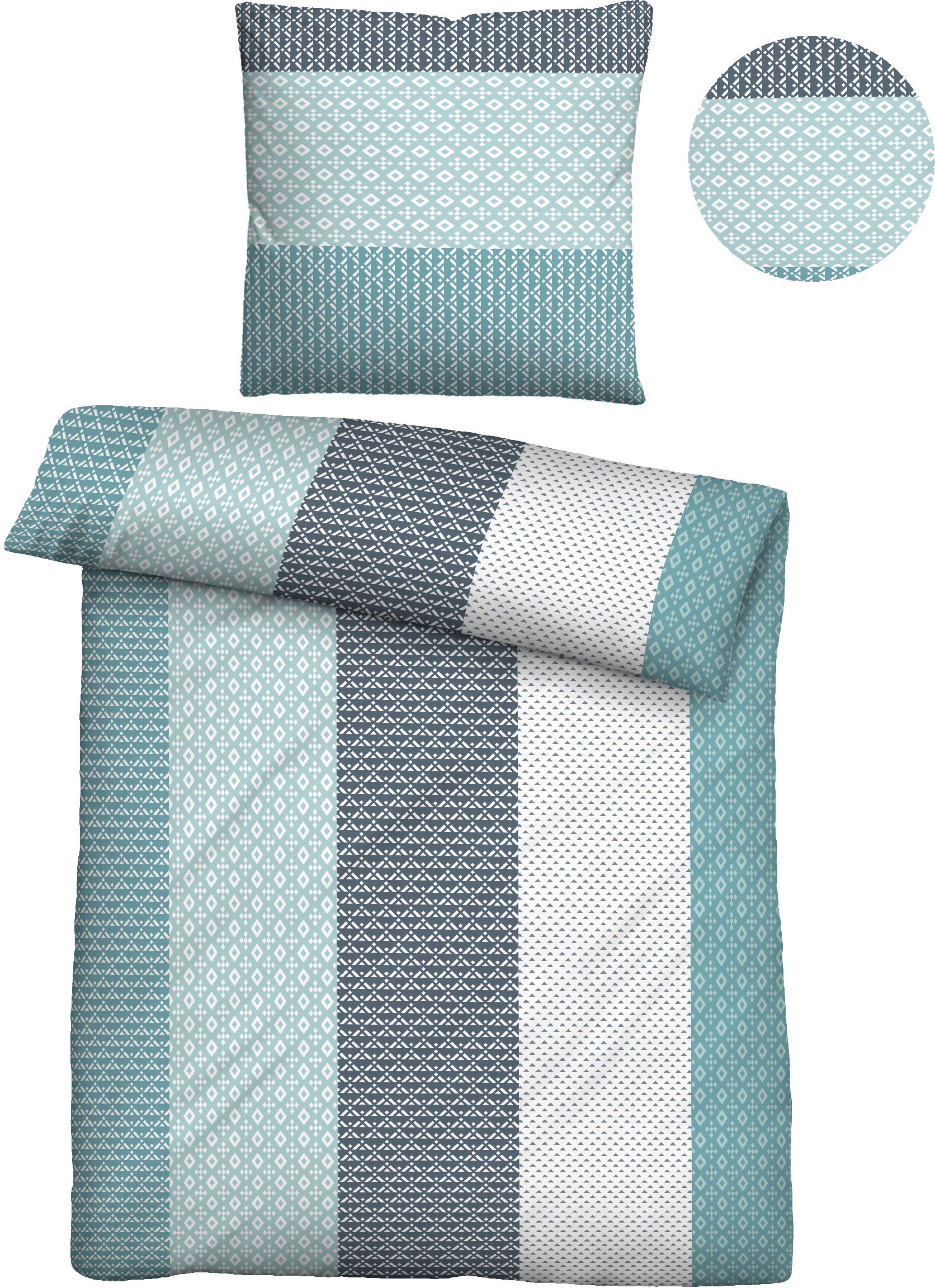 Castell - Markenbettwäsche Bettwäsche "Amira" 2 Stk. absolut bügelfrei, pfl günstig online kaufen