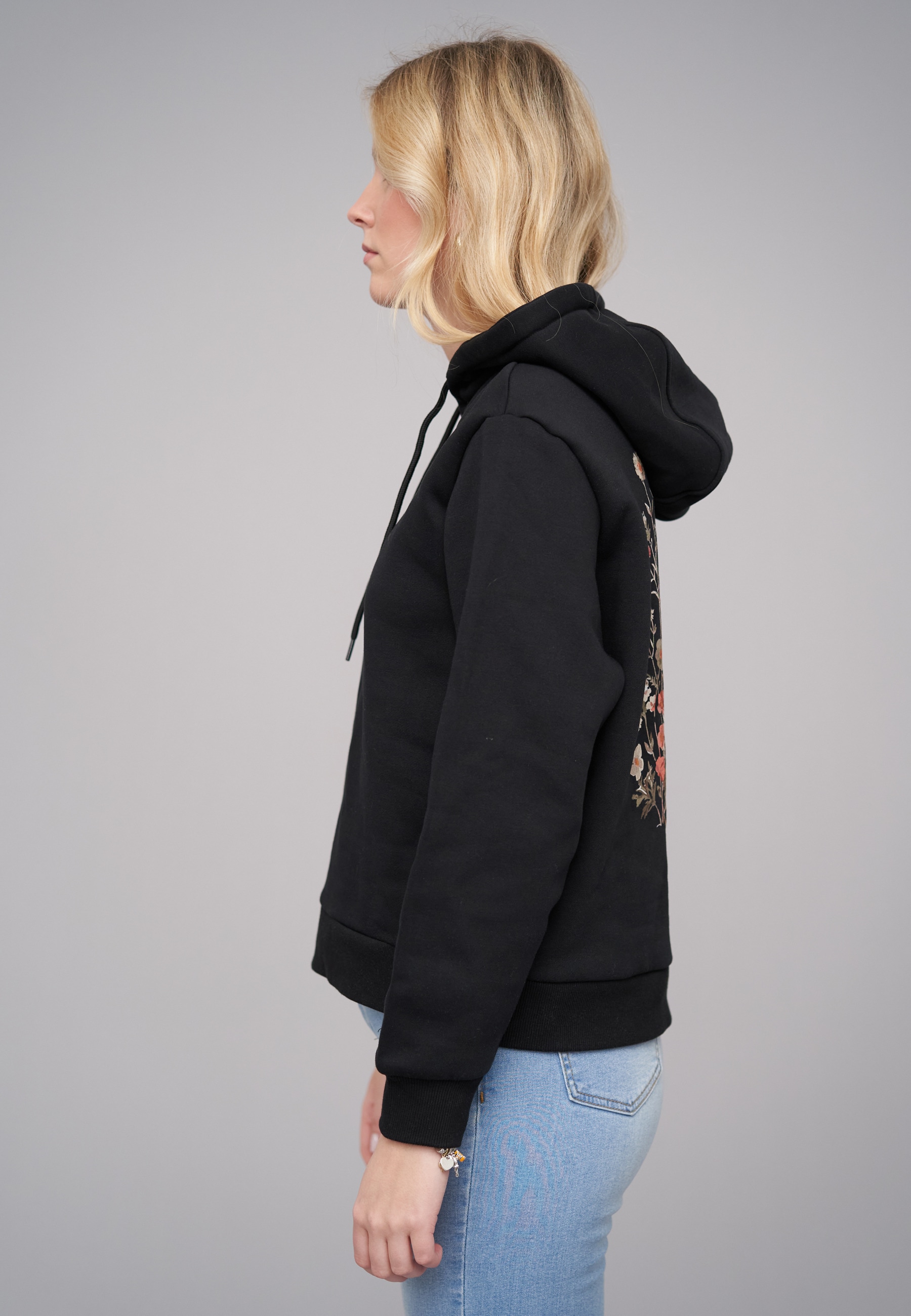 CLOUD 5IVE Kapuzenpullover »CLOUD 5IVE Ladies 77 Botanical Black Everyday Hoodie« 1
