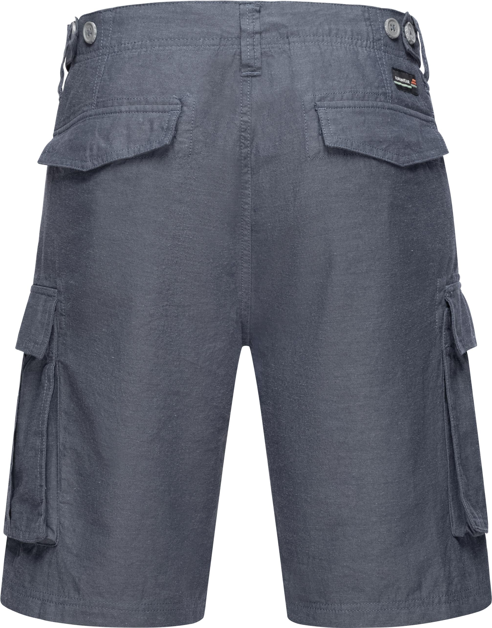 Ragwear Shorts »Merly Linen«, (1 tlg.), Kurze Leinenhose in Cargo-Optik