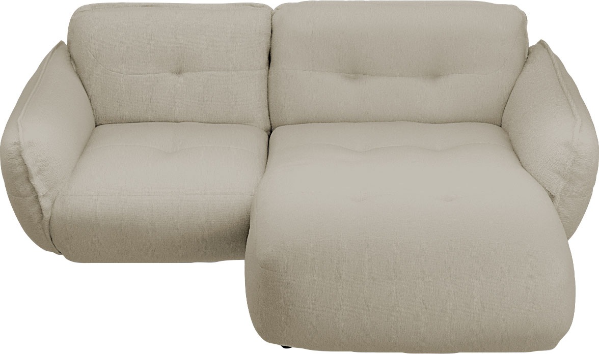 BETYPE Ecksofa »Be Fluffy«, Softes Sitzgefühl, moderne Kedernaht, hochwertiger Bezug