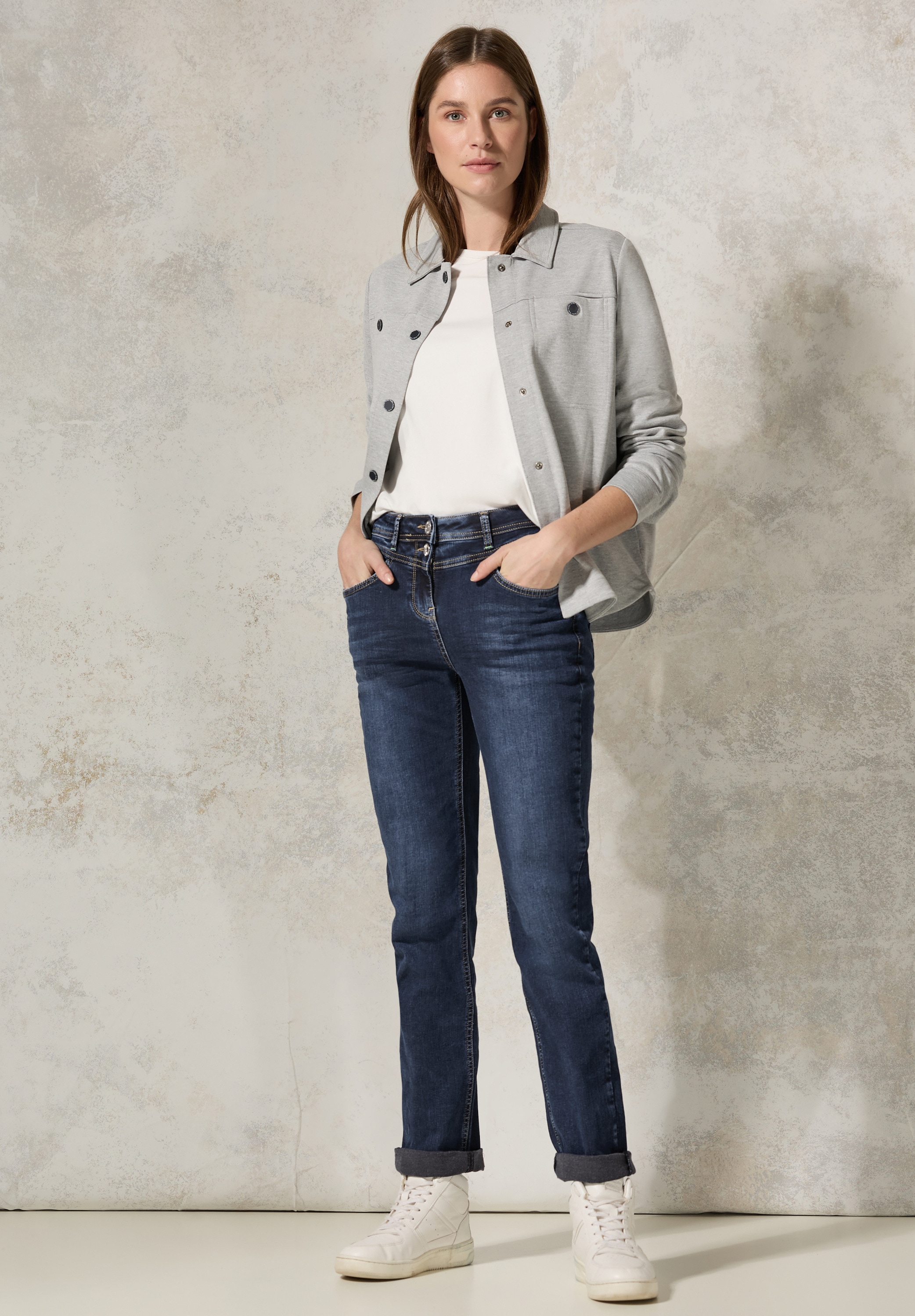 Cecil Comfort-fit-Jeans, Middle Waist