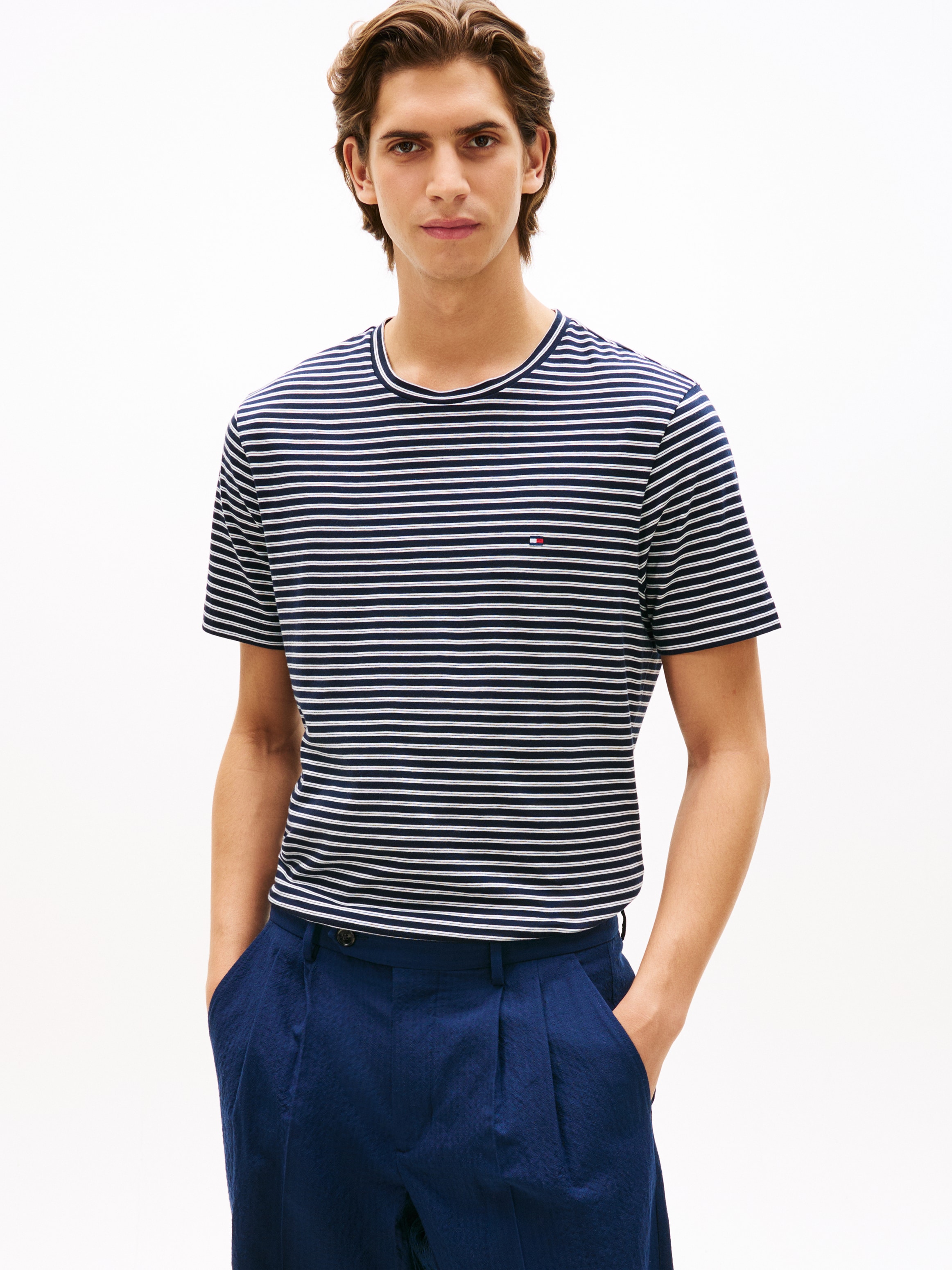 Tommy Hilfiger T-Shirt »SEASONAL STRIPE« Regular fit, gestreift, Rundhals