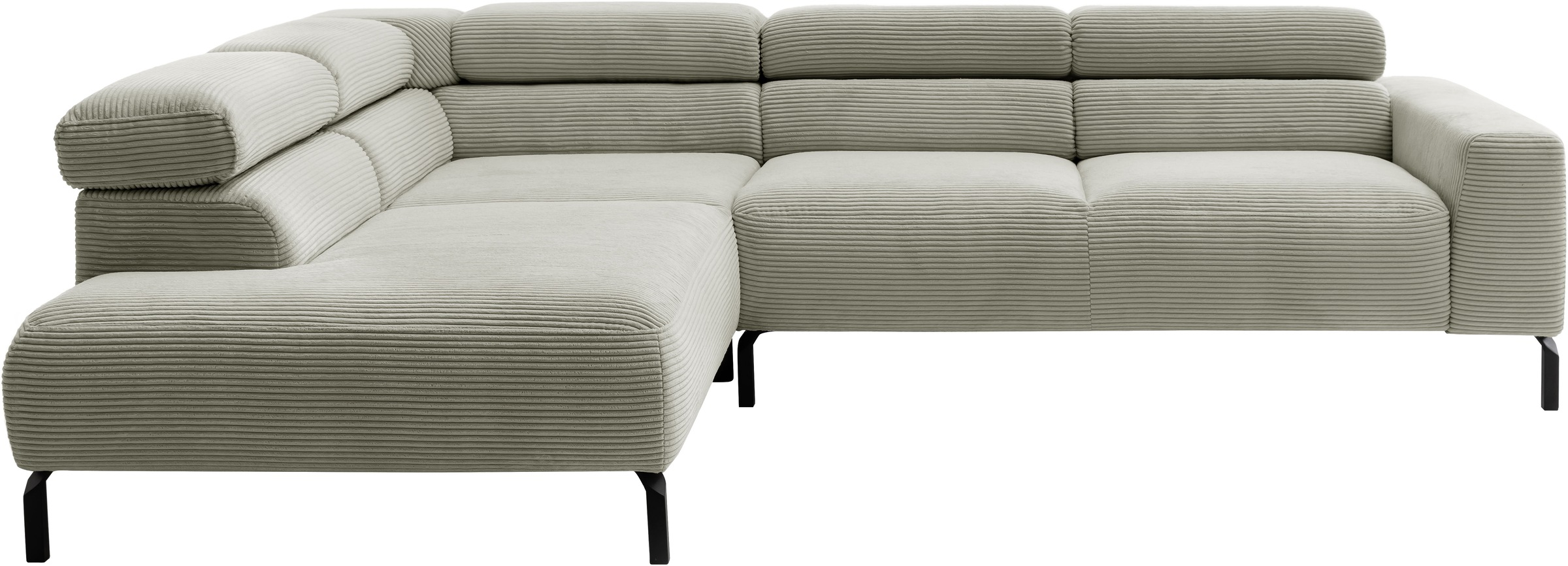 Places of Style Ecksofa "Antonelli, L-Form, inkl. Kopfteilverstellung, Brei günstig online kaufen