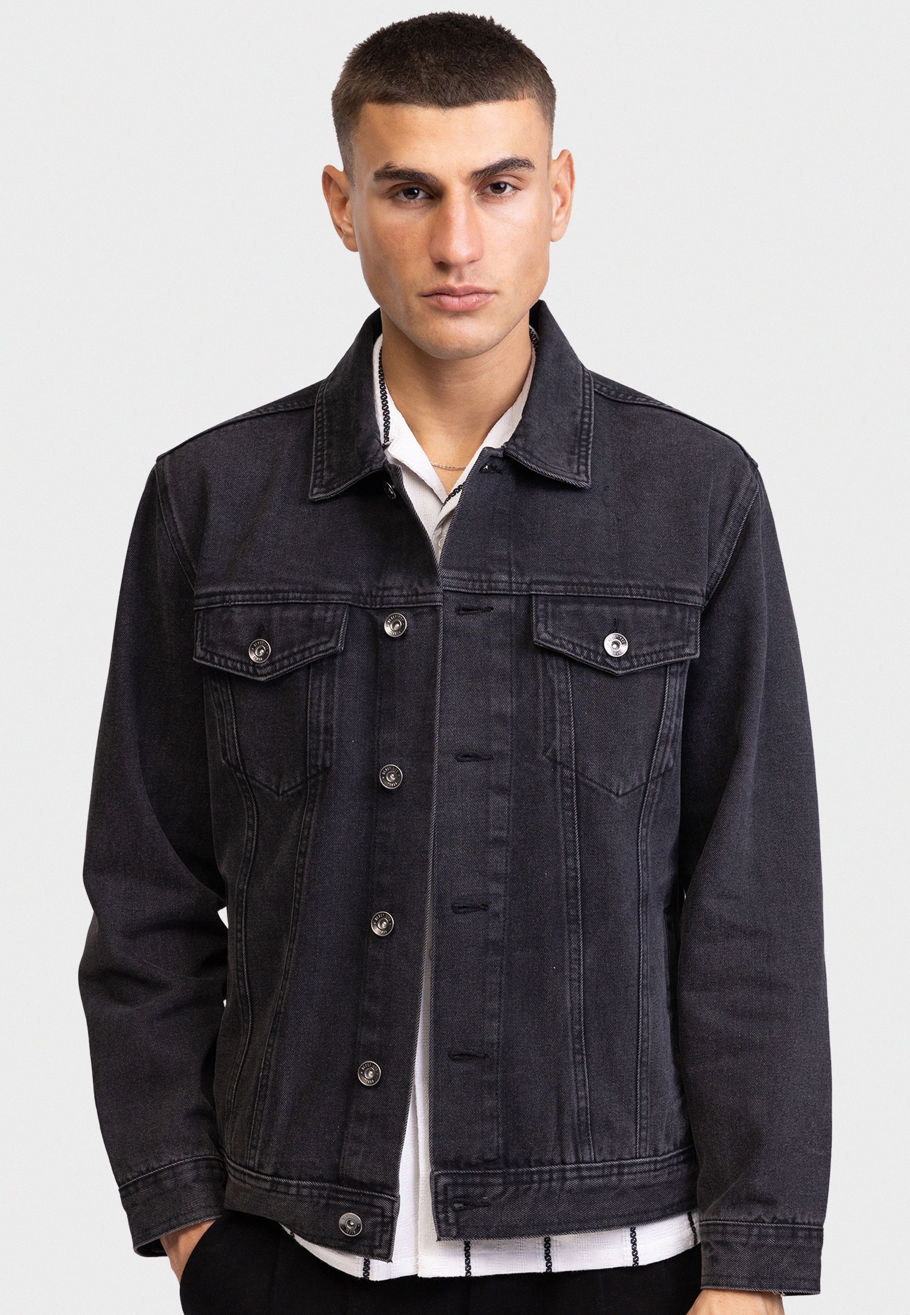 Redefined Rebel RRAiden Denim Jacket Black XL 3